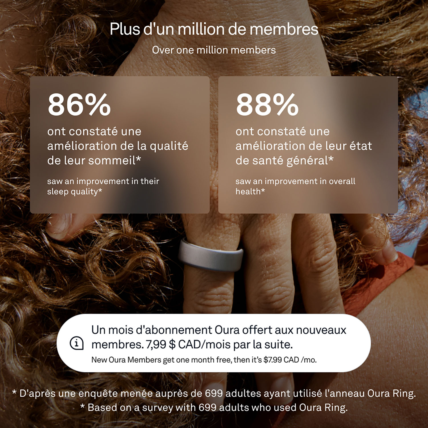 Oura Ring 4 Sleep & Fitness Smart Ring - Brushed Silver - Size 8