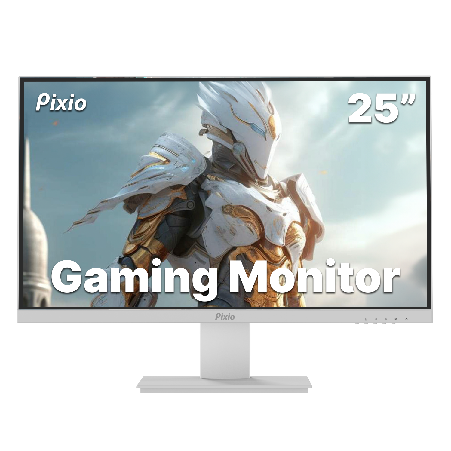 Pixio PX259 Prime White 25 inch 280Hz (144Hz Supported) Refresh Rate FHD 1080p Resolution Fast IPS Panel 1ms GTG Response Time White Gaming Monitor with Adaptive Sync