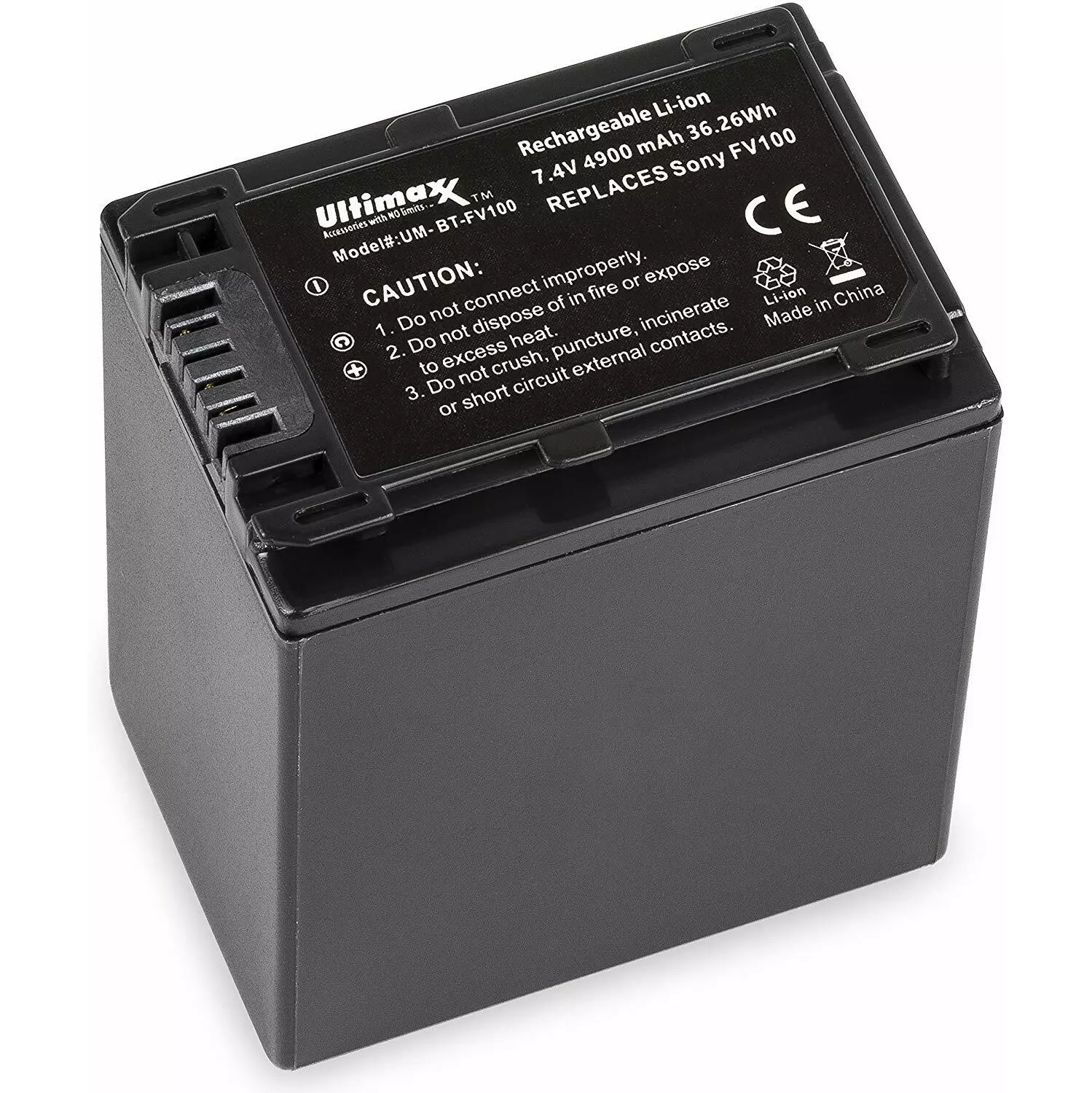 ULTIMAXX Rapid Charger with 2x NP-FV100 Batteries for Sony DCR-SR15 and SR2