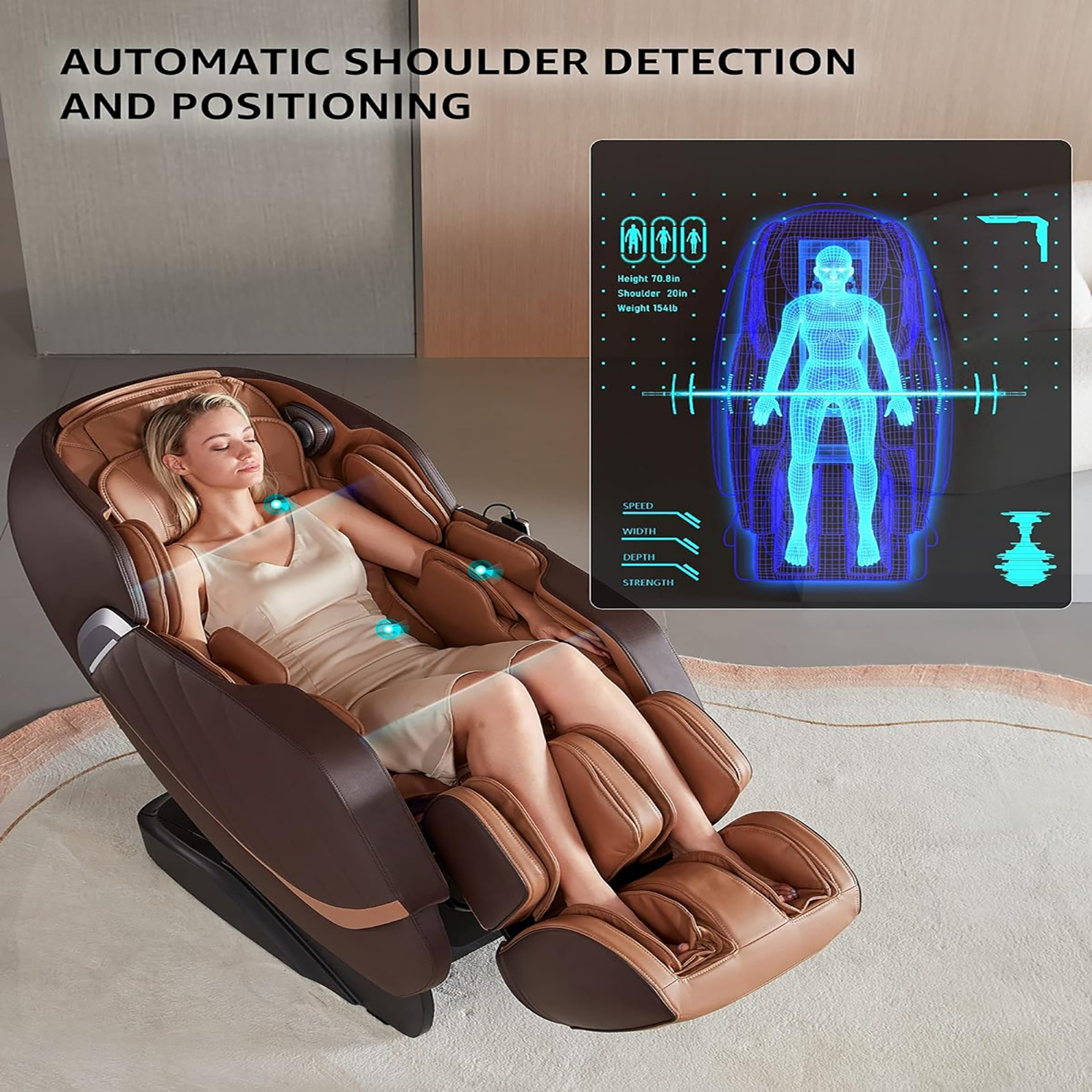 Medfinity Full Body Massage Chair With Zero Gravity Heated Sl Track Massage Recliner With Voice Control
