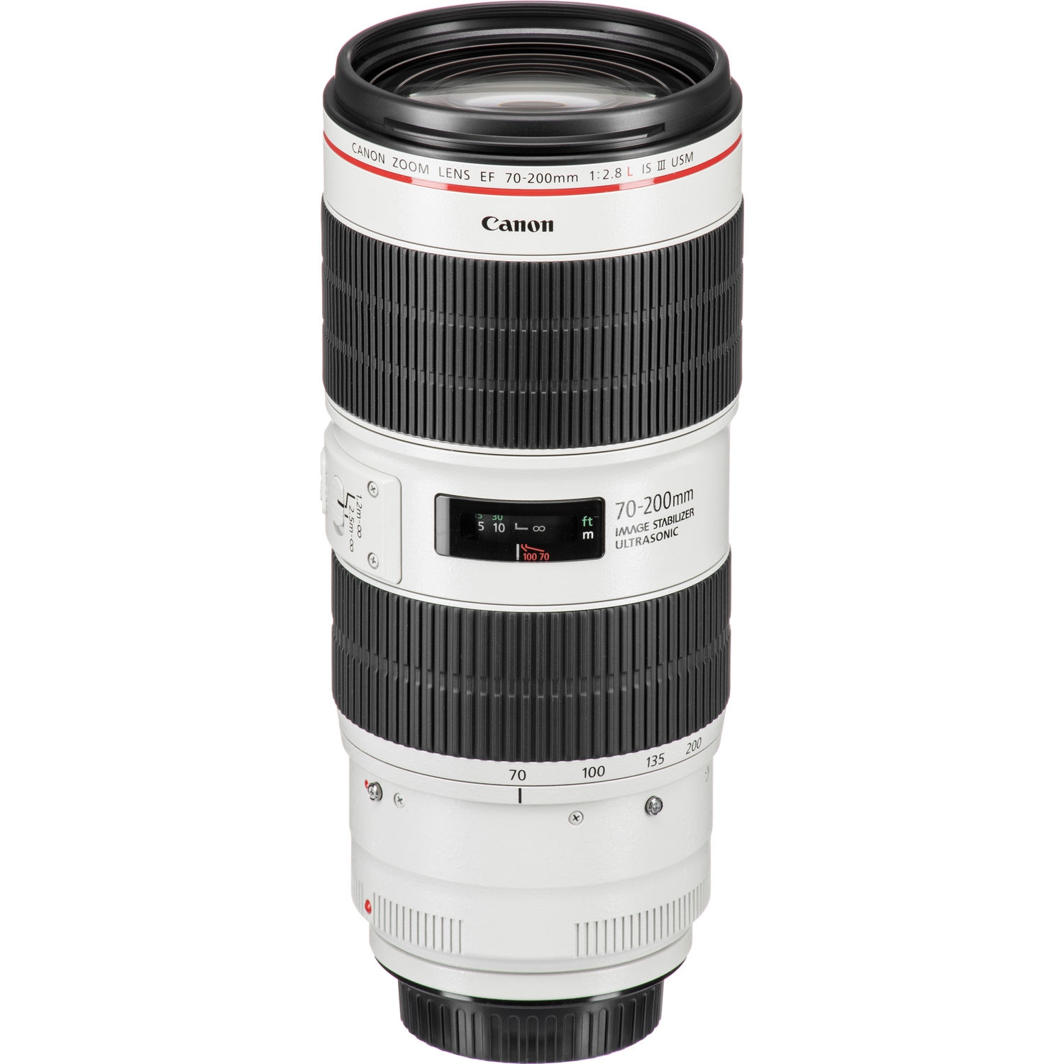 Canon EF 70-200mm f/2.8L USM Telephoto Zoom Lens 2569A004 - 7PC Accessory Bundle