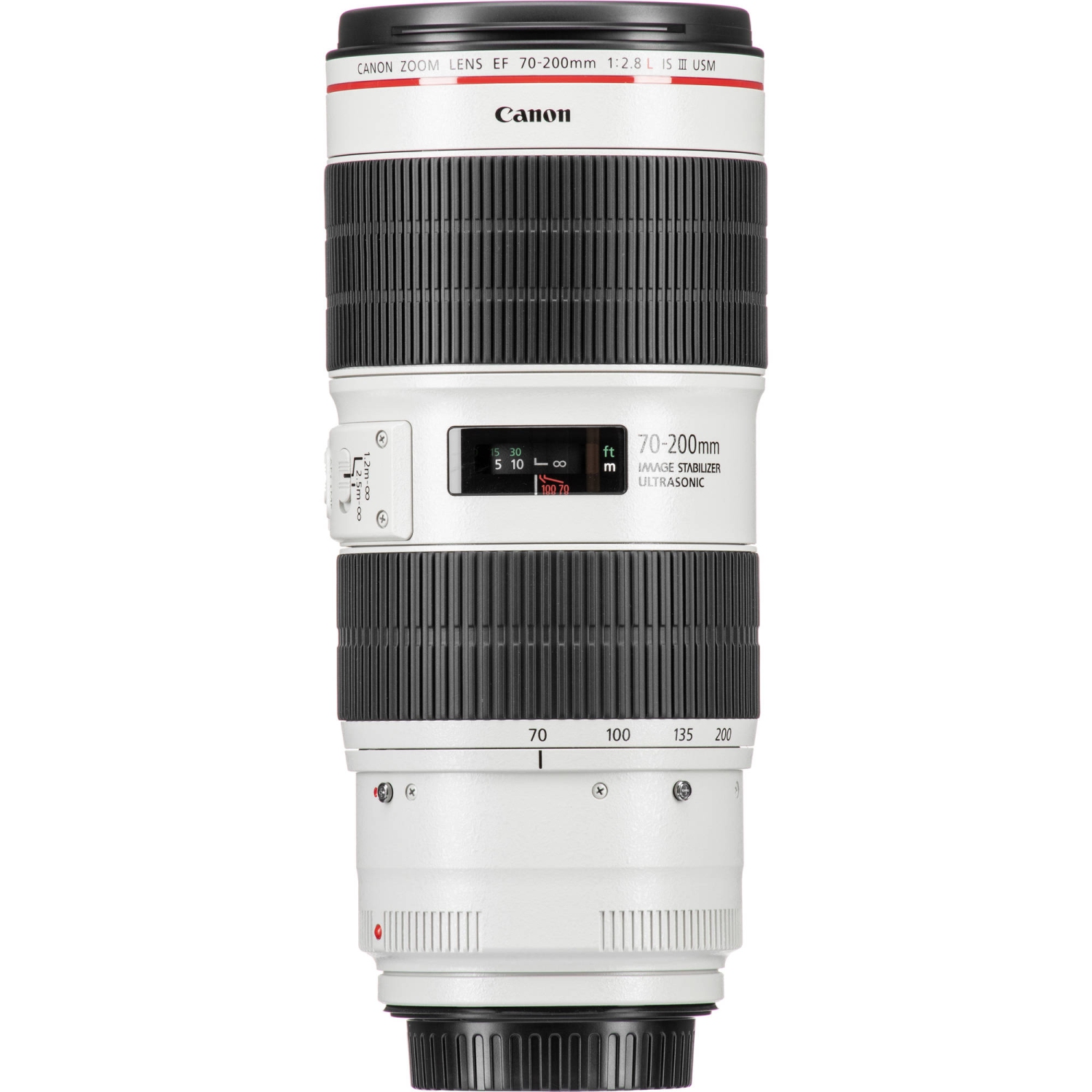 Canon EF 70-200mm f/2.8L USM Telephoto Zoom Lens 2569A004 - 7PC Accessory Bundle