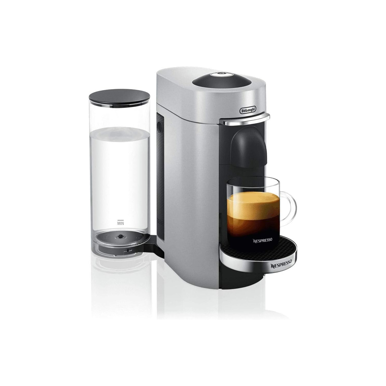Open Box - Nespresso Vertuo Plus Deluxe Coffee and Espresso Machine by De'Longhi - Silver