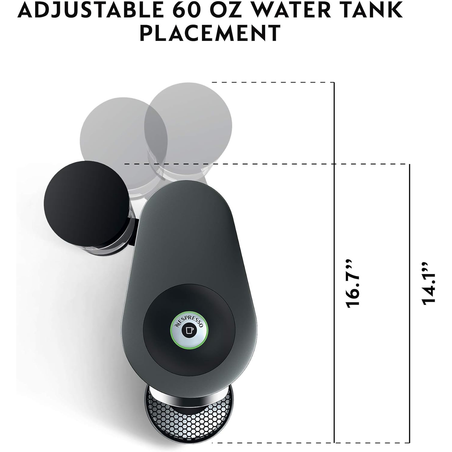 Open Box - Nespresso Vertuo Plus Deluxe Coffee and Espresso Machine by De'Longhi - Silver