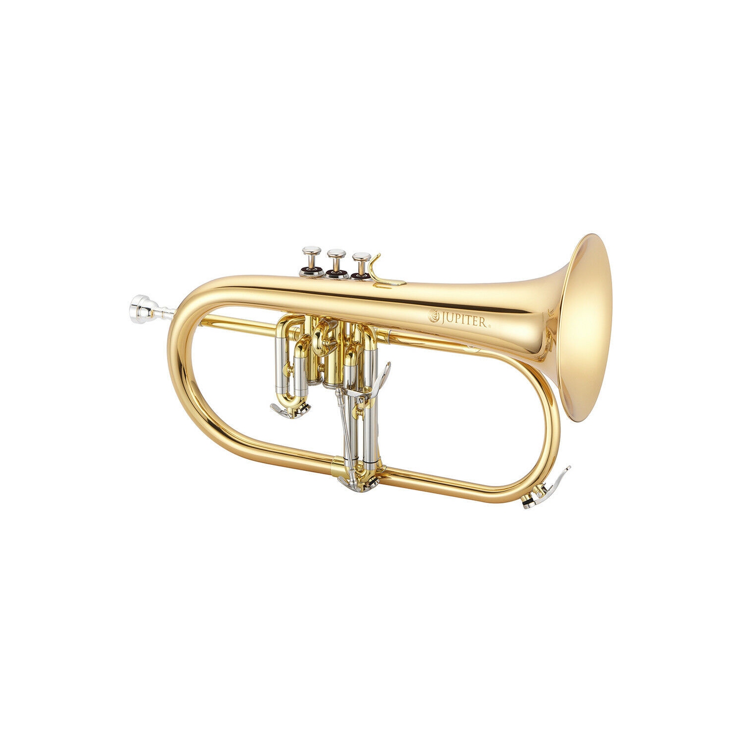 Flugelhorn de Jupiter avec cloche en laiton rose et déclencheur 3ᵉ-Valve - Lacquéfié