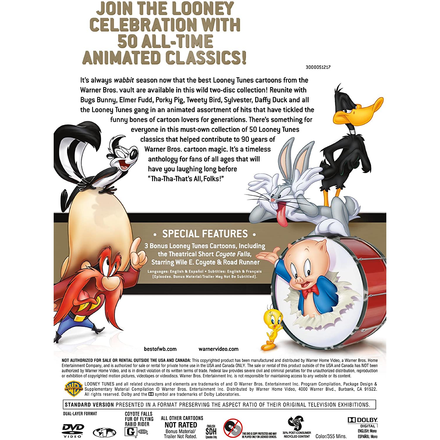 Best of Warner Bros. 50 Cartoon Collection - Looney Tunes [DVD]