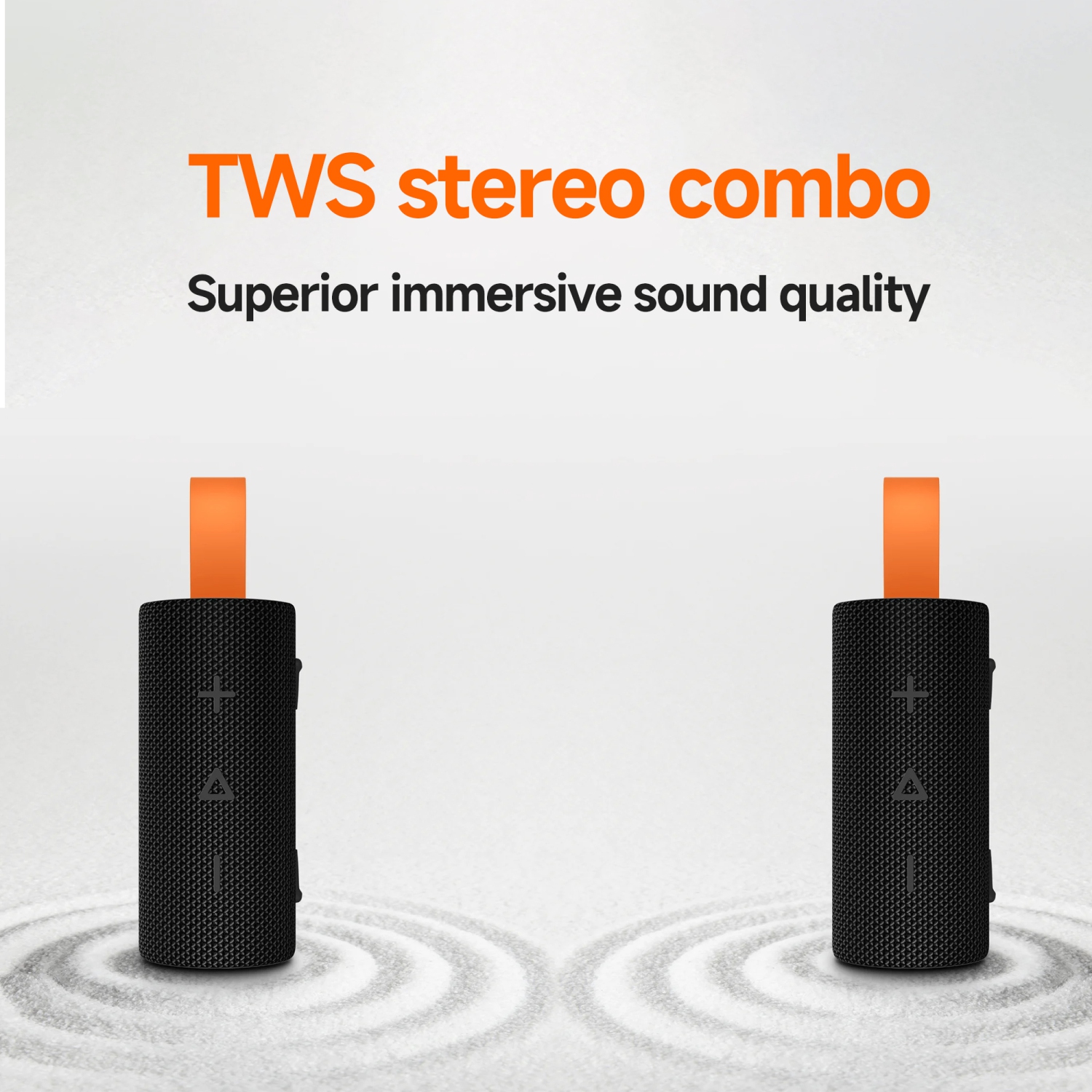 Petit haut-parleur portatif sans fil Xiaomi, mini format de poche de voyage extérieur, étanche, 5 W sortie audio stéréo Bluetooth 5,4 avec