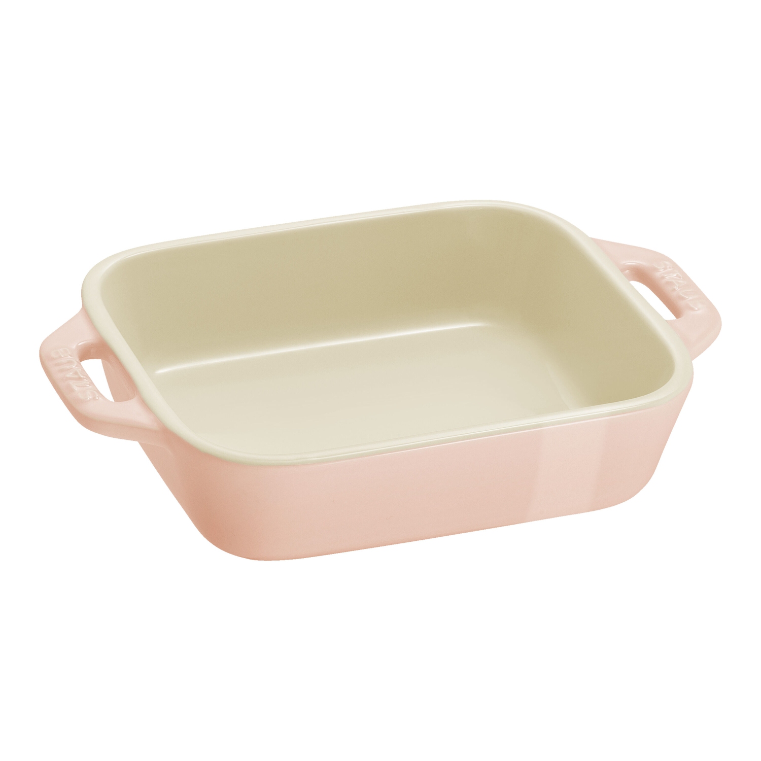 Ensemble de plats de cuisson rectangulaires en céramique de STAUB, Macaron rose pâle, 3 pièces
