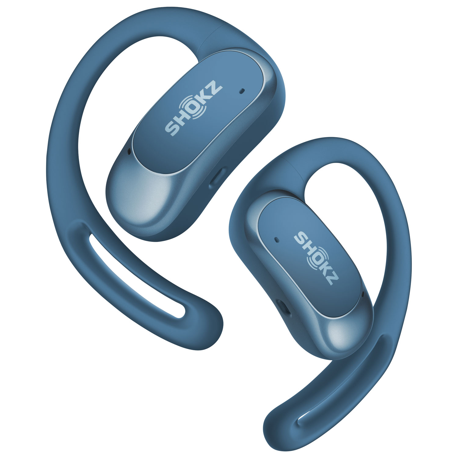 Écouteurs boutons 100 % sans fil OpenFit Air de Shokz - Bleu pierre - Exclusivité de Best Buy