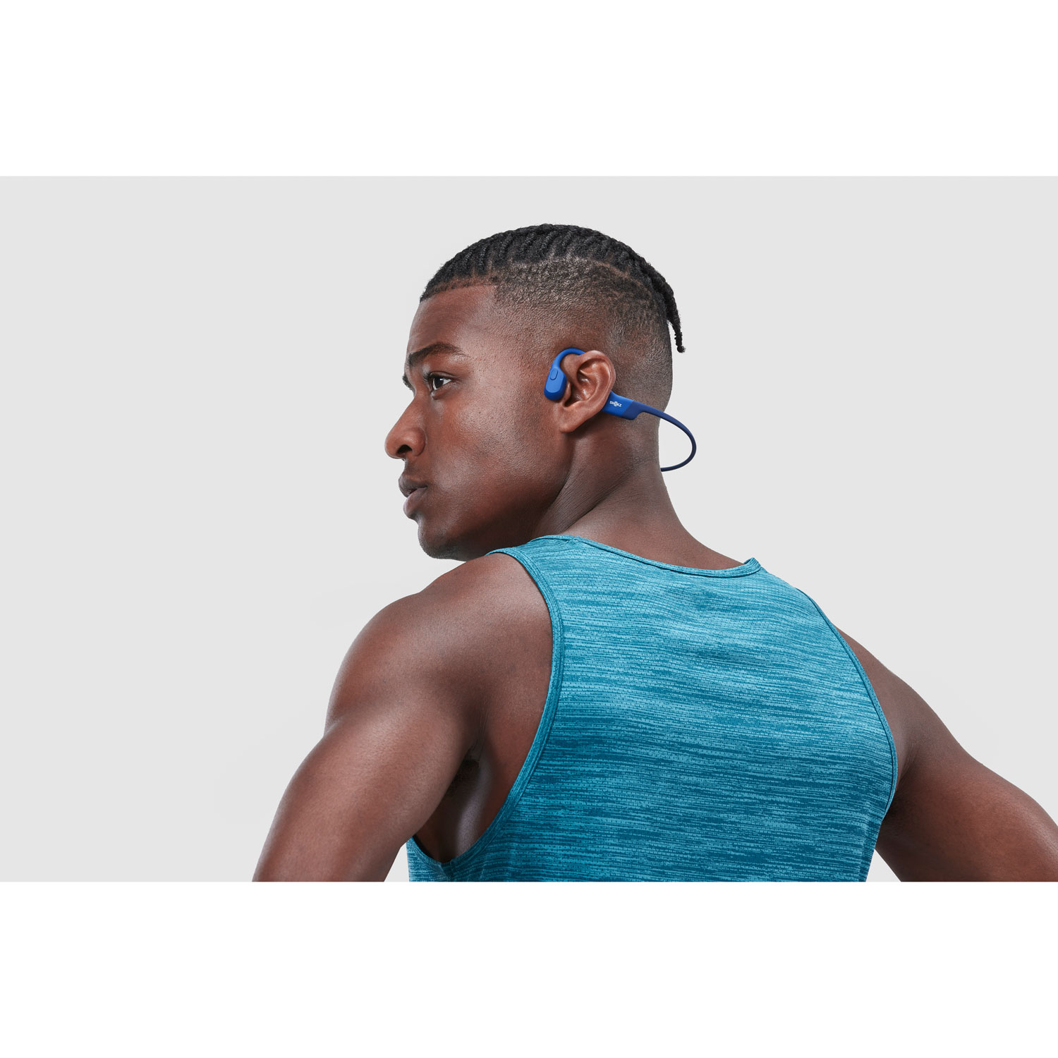 Écouteurs oreilles libres Bluetooth USB-C OpenRun de Shokz - Bleu