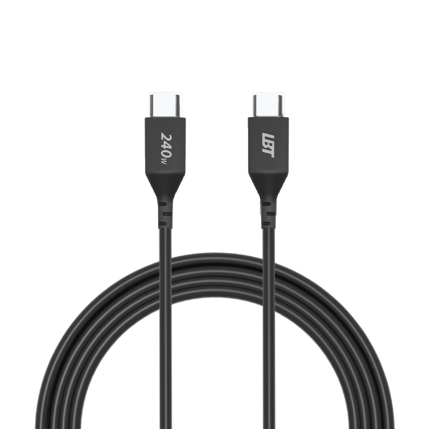 LBT 6 ft Black USB-C to C PVC Cable