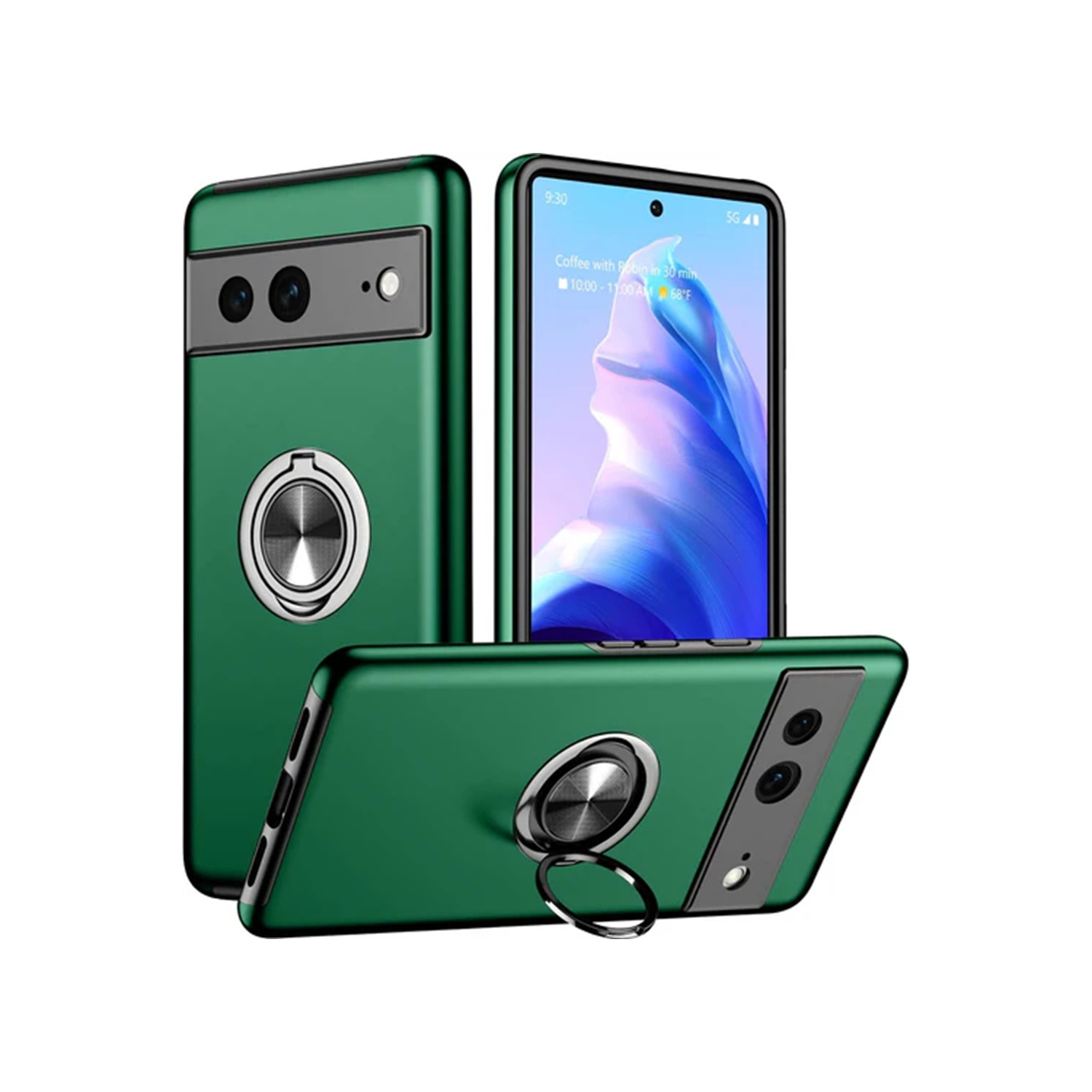 [CS] Étui avec béquille magnétique hybride invisible pour Pixel 7 de Google, vert