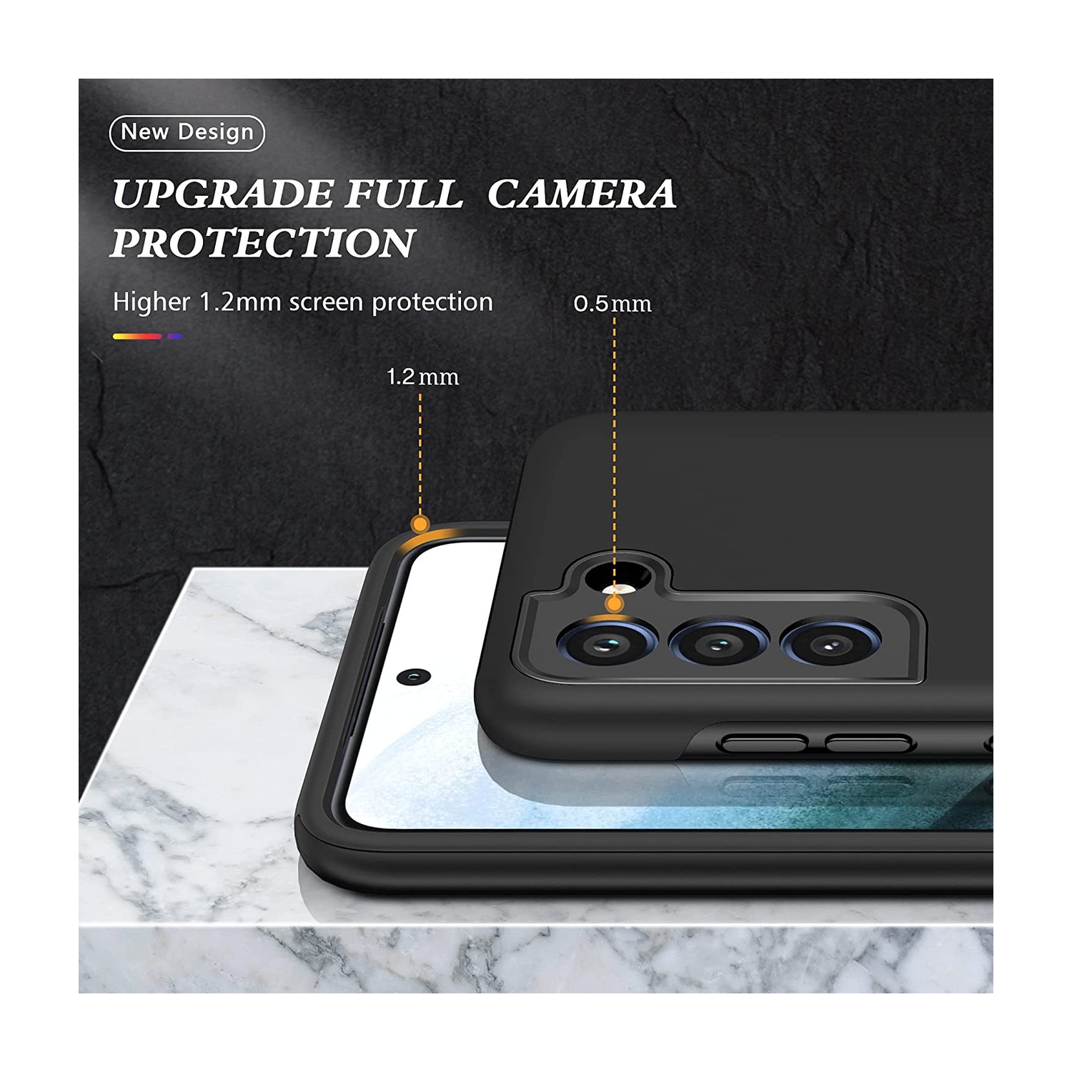 [CS] Étui avec béquille magnétique hybride invisible pour Galaxy S22 de Samsung, rouge