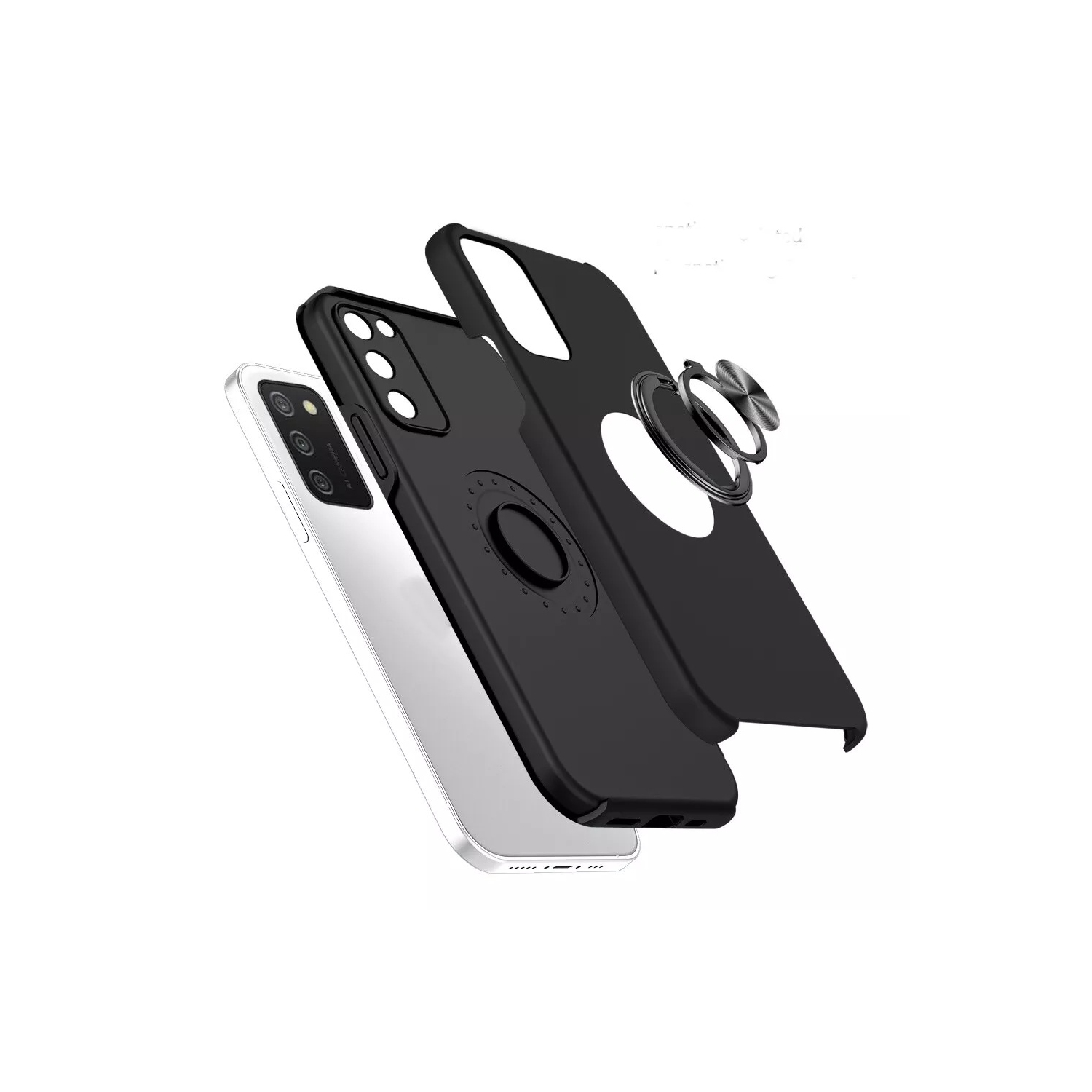 [CS] Étui avec béquille magnétique hybride invisible pour Galaxy A03S de Samsung, violet