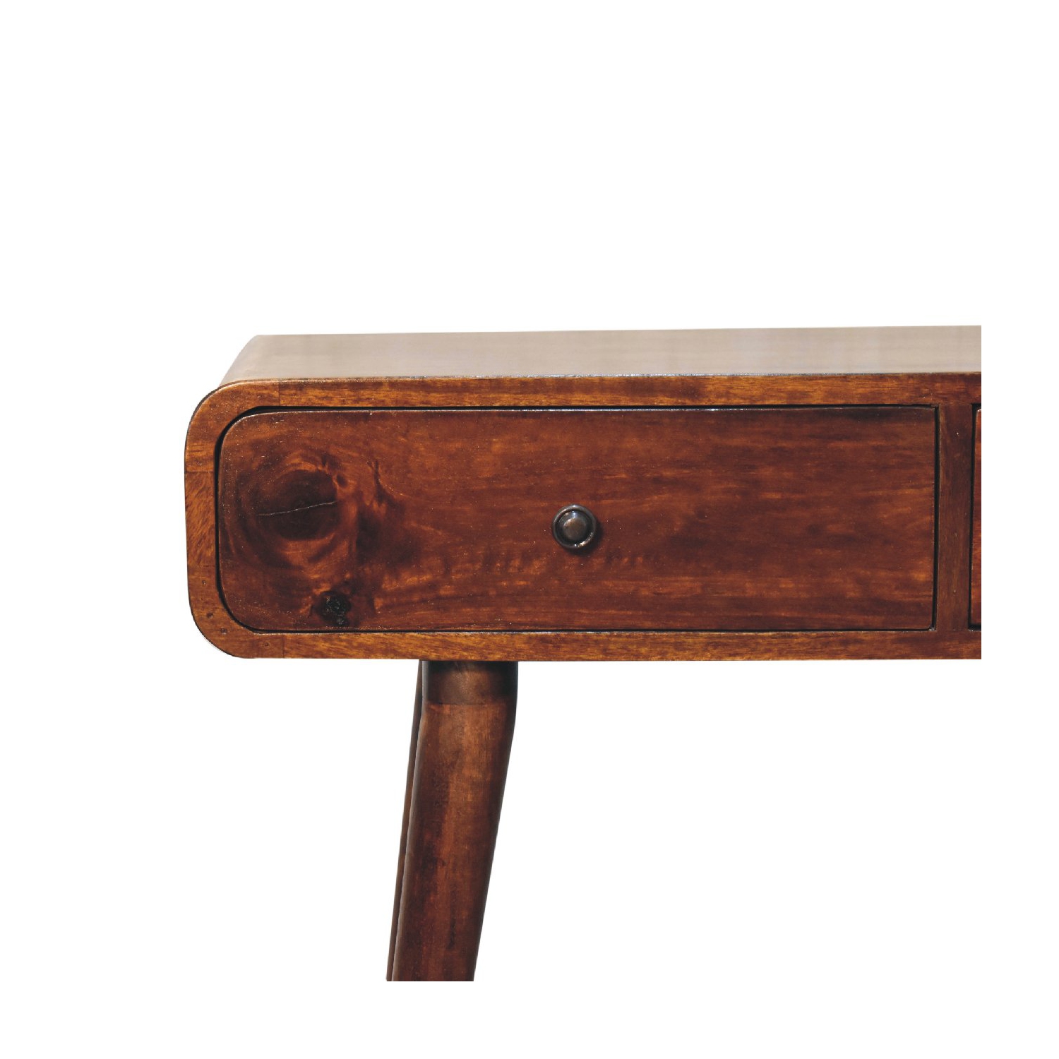 Artisan Furniture Artisan Furniture Chestnut Curved Solid Wood 2 Drawer Hallway Table