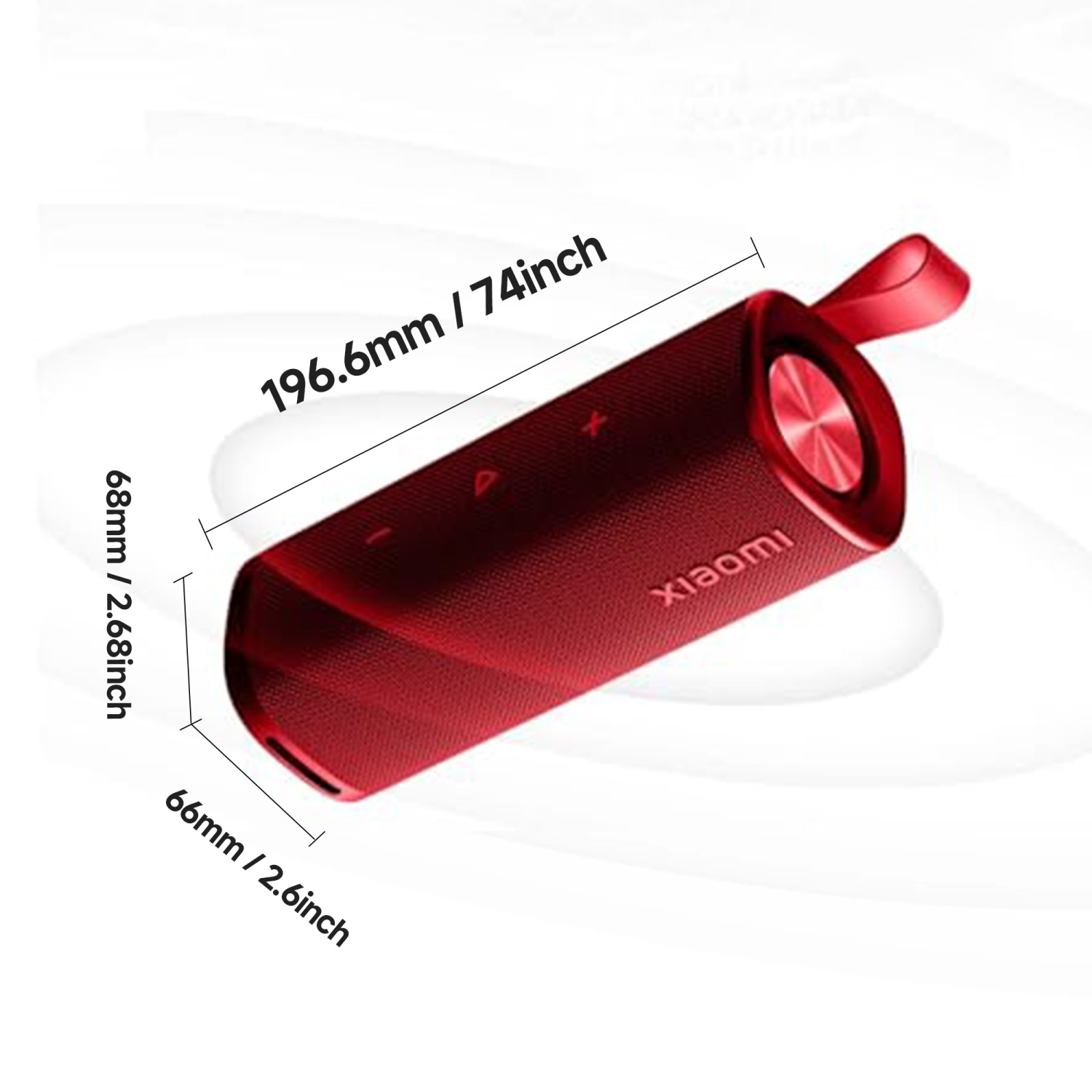 Haut-parleur Bluetooth étanche IP67 de Xiaomi pour l'extérieur&nbsp;: Son stéréo 30&nbsp;W, Bluetooth 5,4 évolué, 12 heures de lecture, rouge