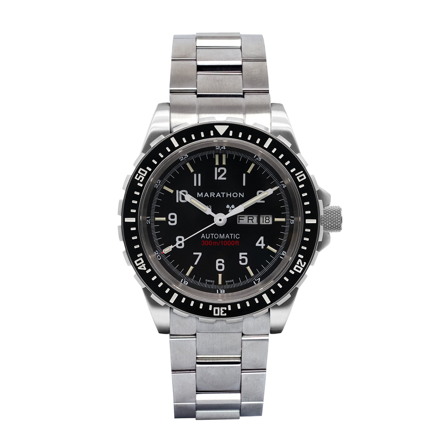 MARATHON-Jumbo Day/Date Automatic with Stainless Steel Bracelet with the Marathon Clasp 46mm