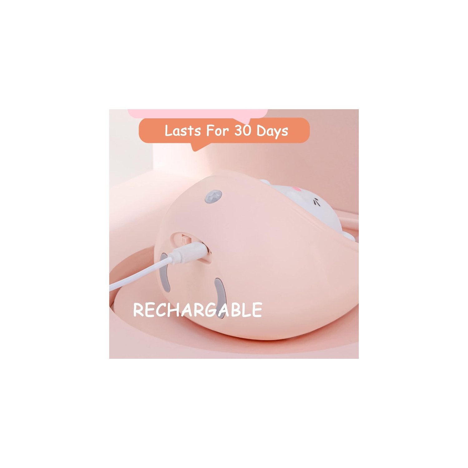 Cute rabbit Motion Sensor Night Light Wall Lamp,Rechargable,Bedroom Decoration for Kids Baby Toddler Teen Gift