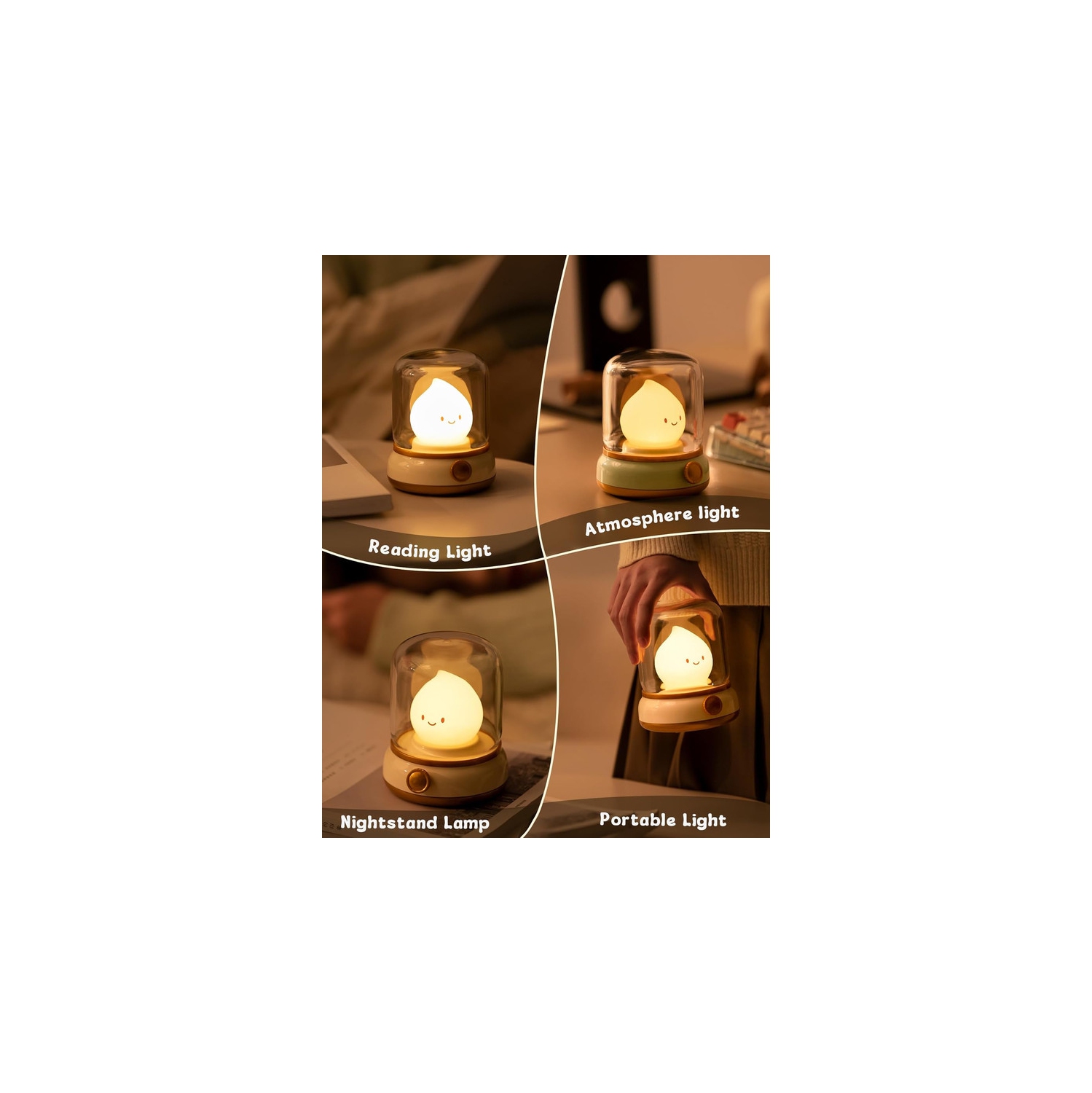 RECHARGEABLE LED NIGHT Light Cute Duck Silicone Patting Lamp Nursery