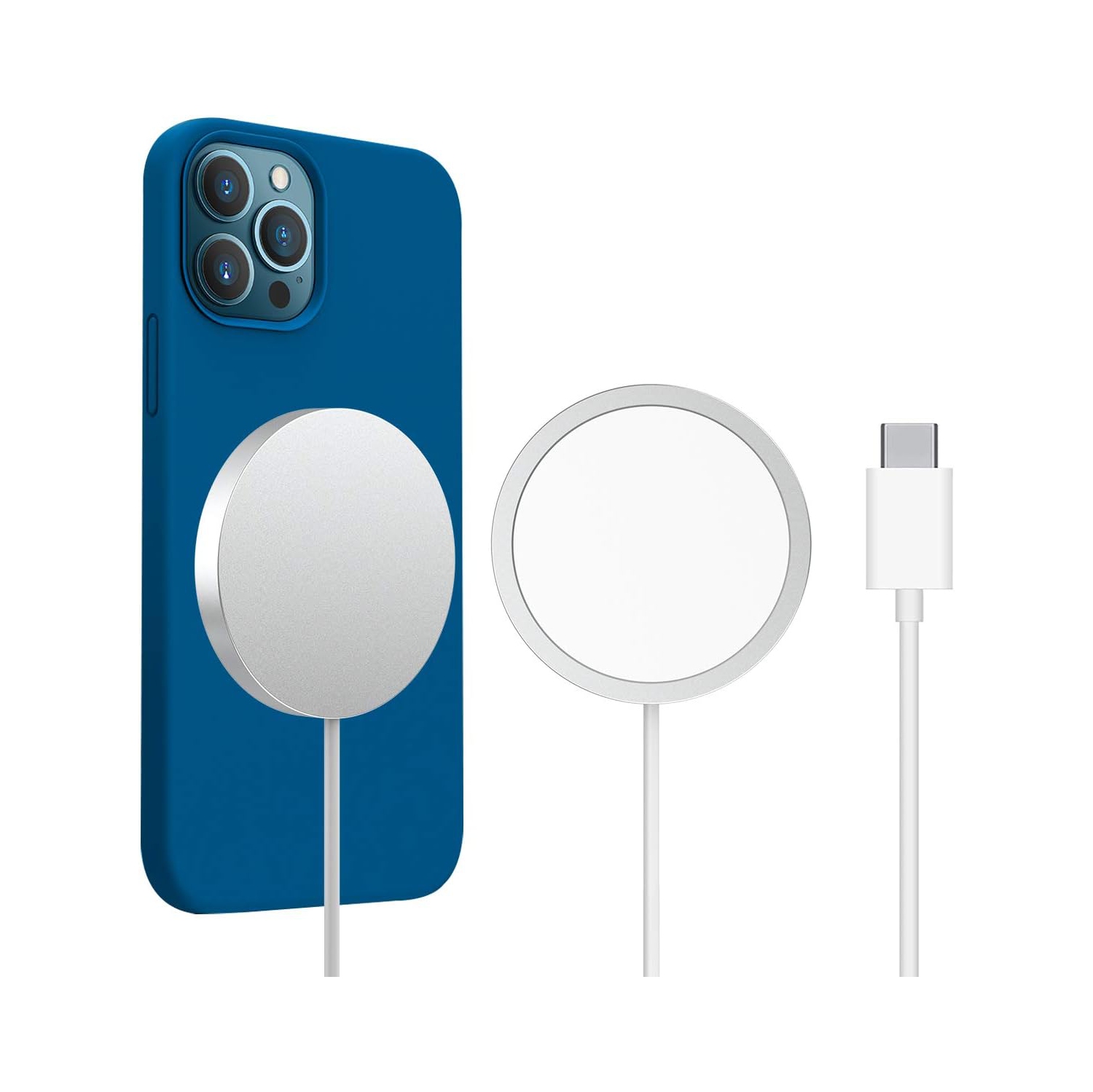 Magnetic Wireless Fast Charger, USB-C Fast Charging 15W Wireless Charger Compatible with iPhone 16/15/14 Pro Plus Max 13/13 mini/13 pro/12/12 Mini/12