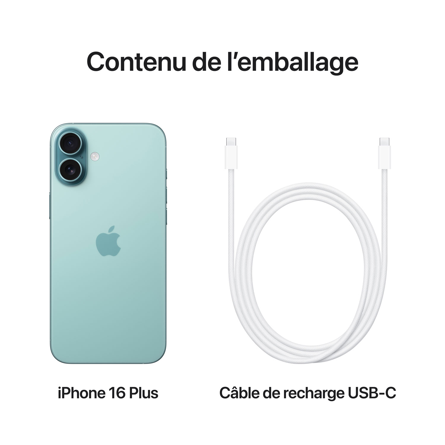 iPhone 16 Plus de 256 Go d'Apple avec Fido - Sarcelle - Financement mensuel