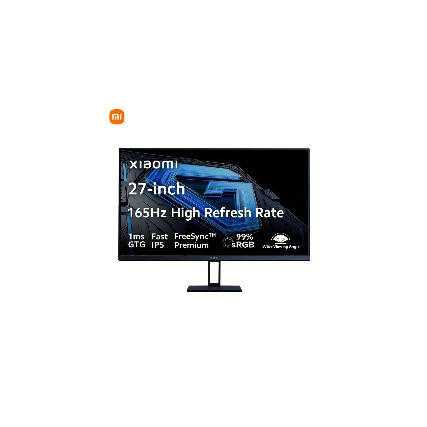 Xiaomi Gaming 27inch Monitor, 165Hz, 1ms GTG, 1920 x 1080, Fast IPS, HDR10, VESA