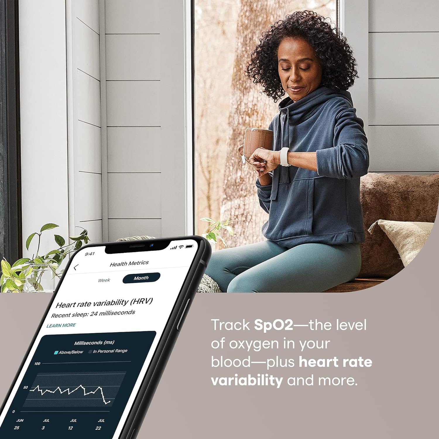 Refurbished(Excellent)- Fitbit Charge 5 Advanced Health & Fitness Tracker with Built-in GPS- White