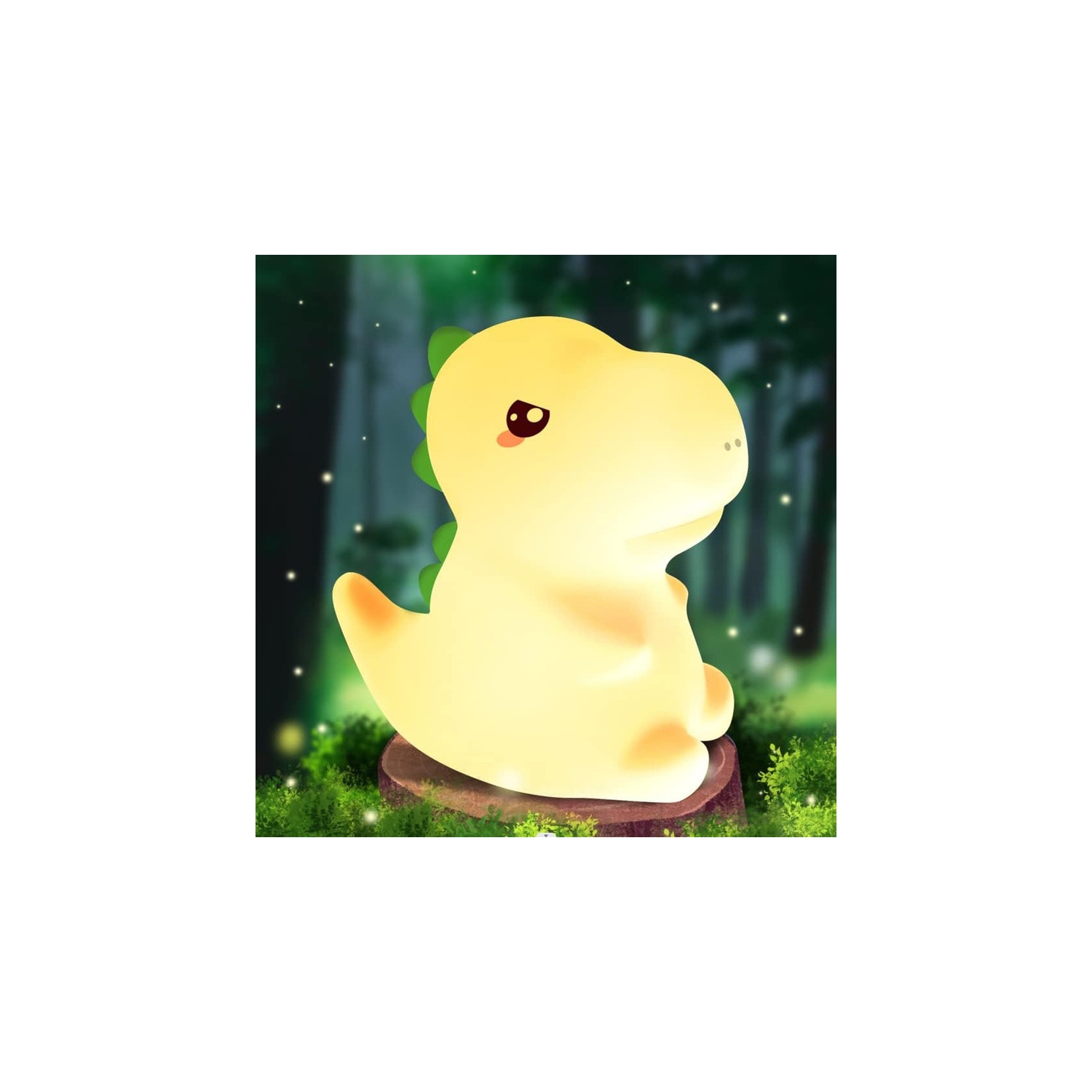 Veilleuse dinosaure pour enfants, 16 veilleuse pour enfants qui change de couleur, veilleuse dinosaure en silicone pour chambre d'enfant, veilleuse