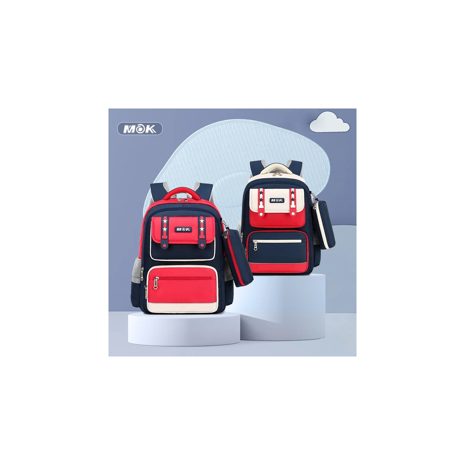 British Primary School Schoolbag Boys and Girls 135th Grade New Ridge Protection Lightweight Large Capacity Backpack