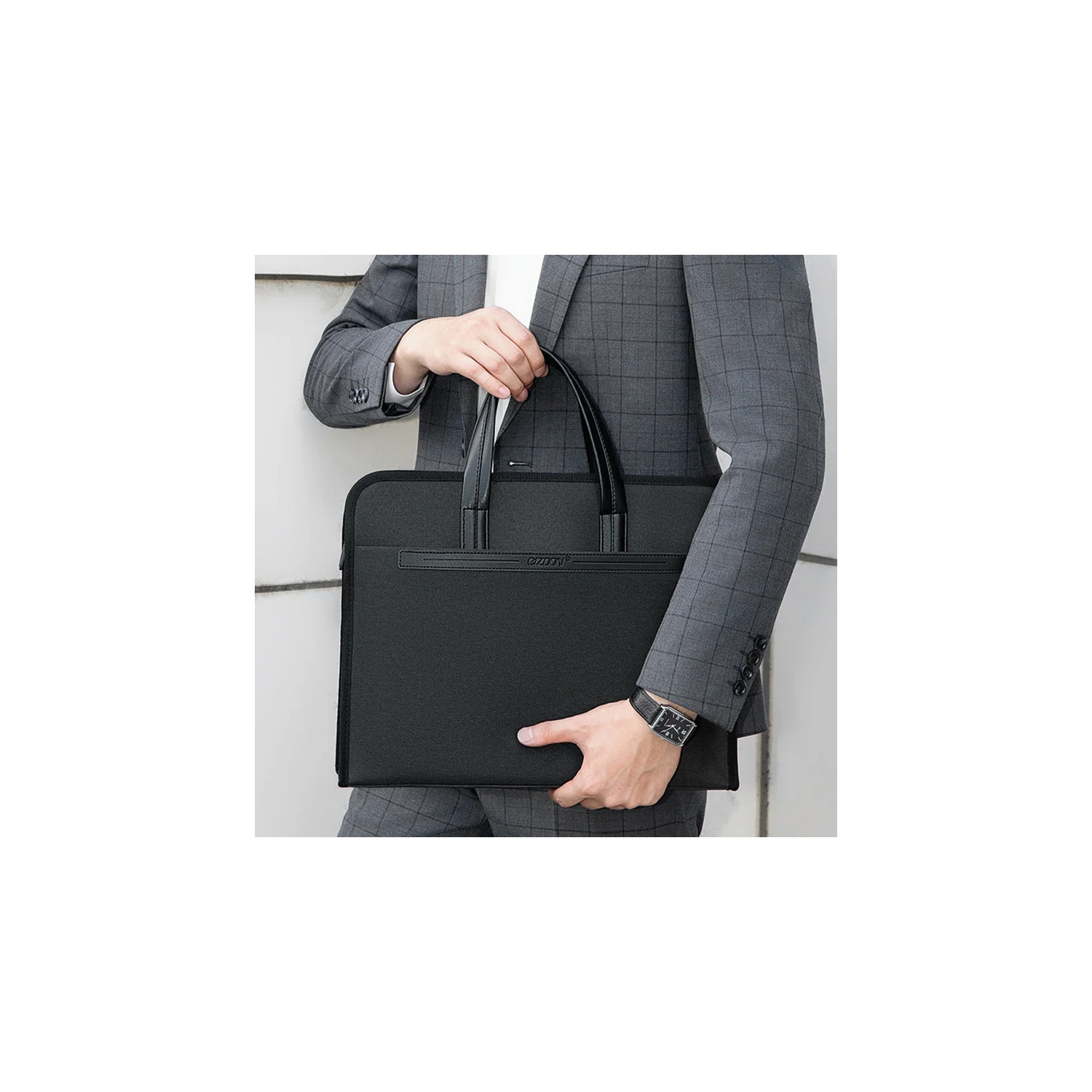 Nouvelle mallette décontractée Oxford multi-couche A4 Sac de travail à fermeture à glissière grande capacité Sac professionnel homme Conférence de