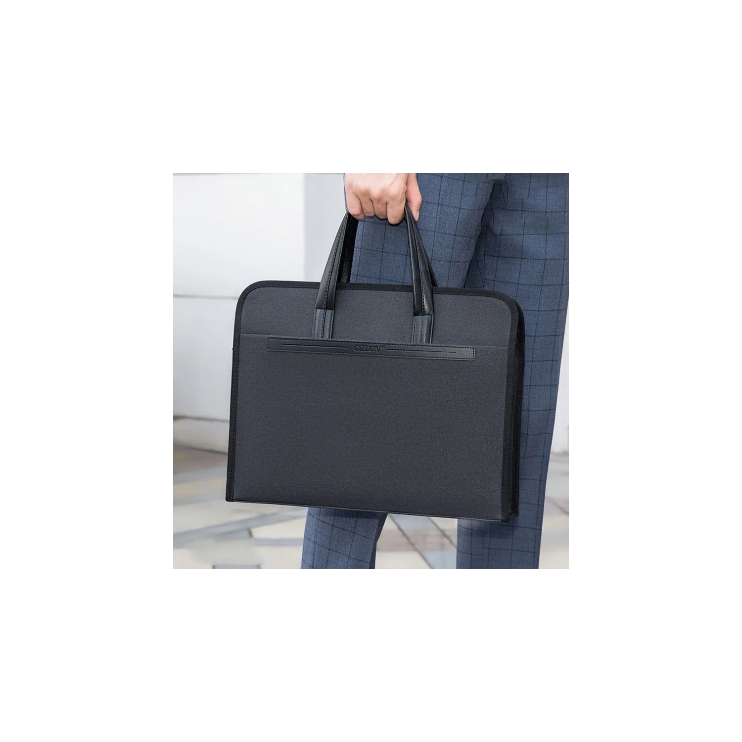 Nouvelle mallette décontractée Oxford multi-couche A4 Sac de travail à fermeture à glissière grande capacité Sac professionnel homme Conférence de