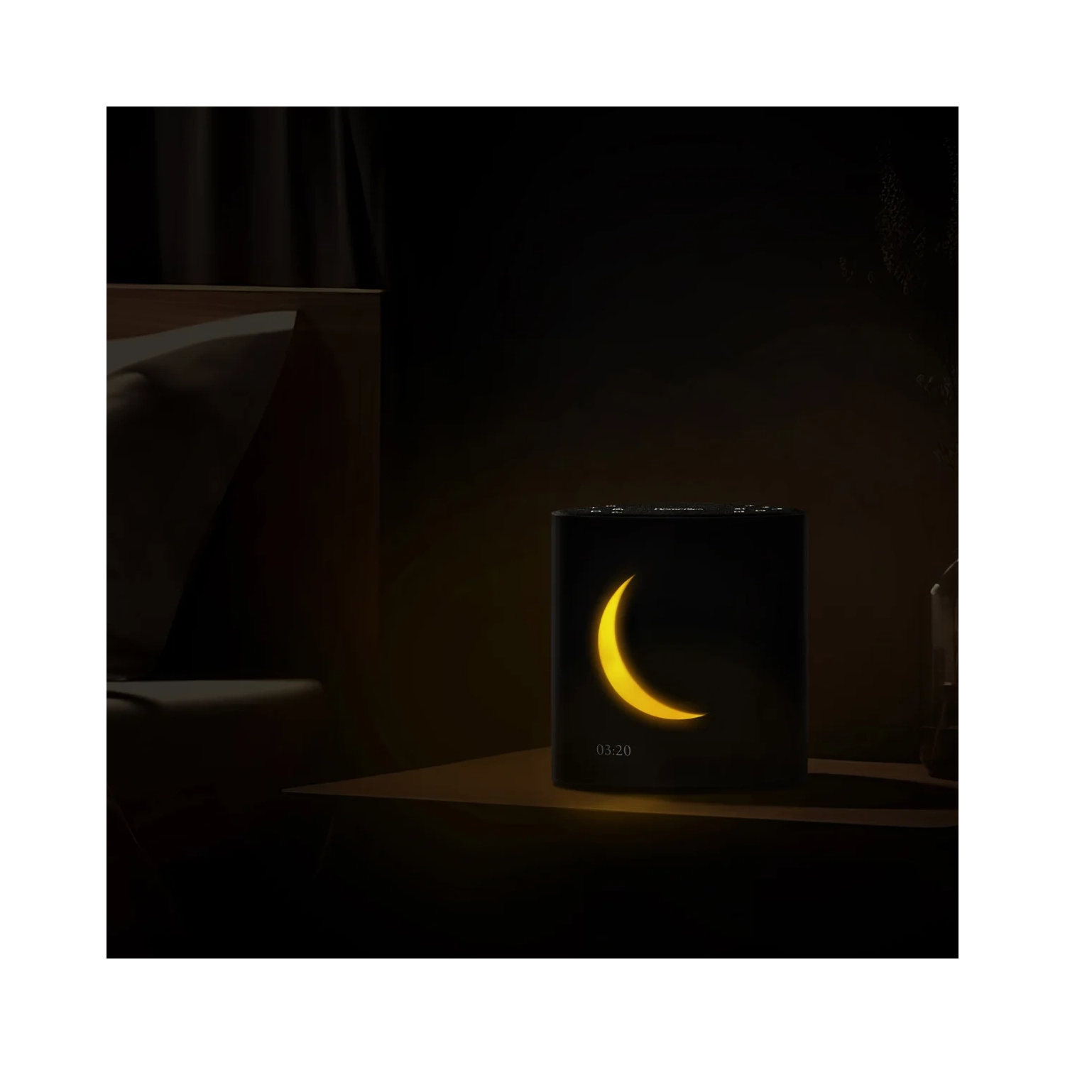 Homedics Sound Sleep Moon Dream Sound Machine and Alarm Clock, Enhance Sleep,18 Soothing Sounds, Lunar Display, Bluetooth® Connectivity Speaker, and