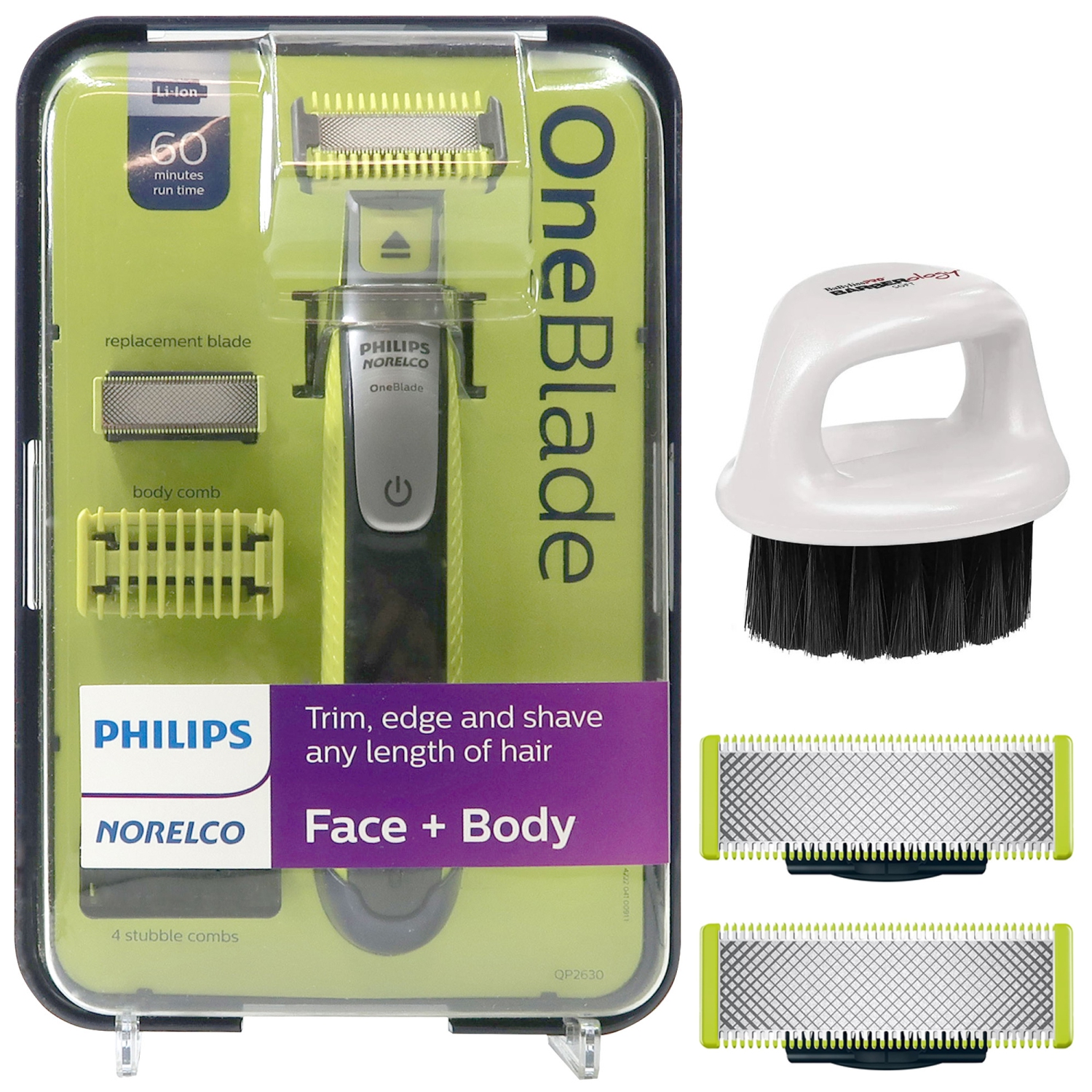 Philips Norelco OneBlade Face Body Hybrid Electric Trimmer Bundle