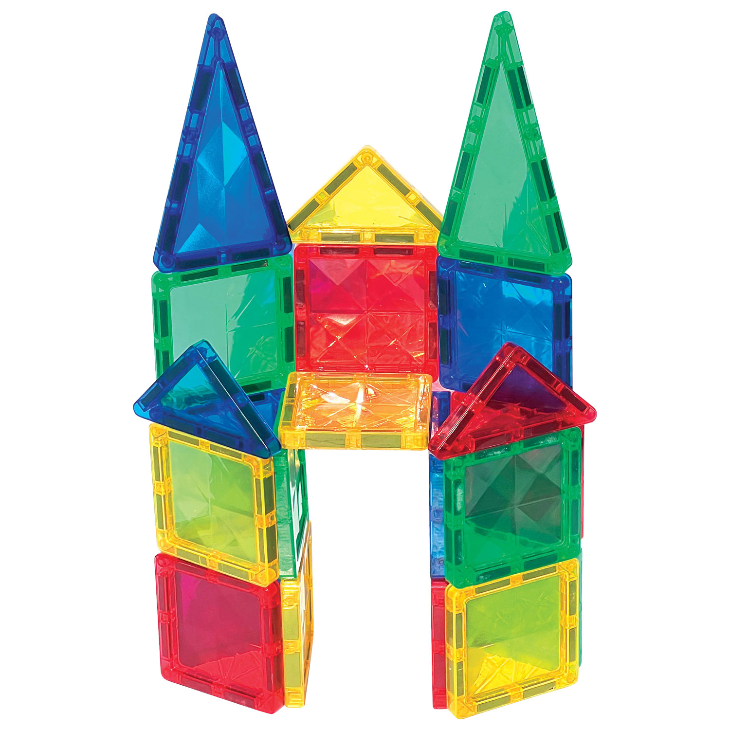 Tuiles de construction magnétiques miniatures Bold Colours Pip-Tiles de Crayola - 24 pièces