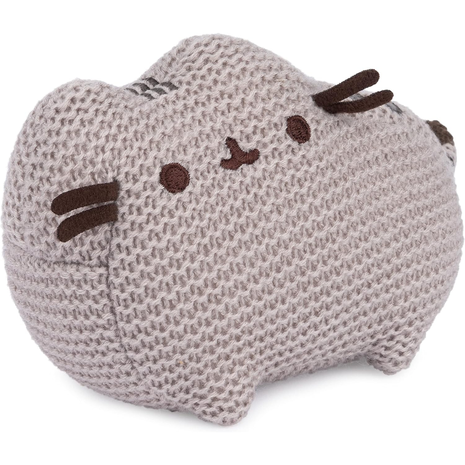 GUND Pusheen – peluche en tricot de chat, animal en peluche farci pour les enfants de 8 ans et plus, gris, 6 po