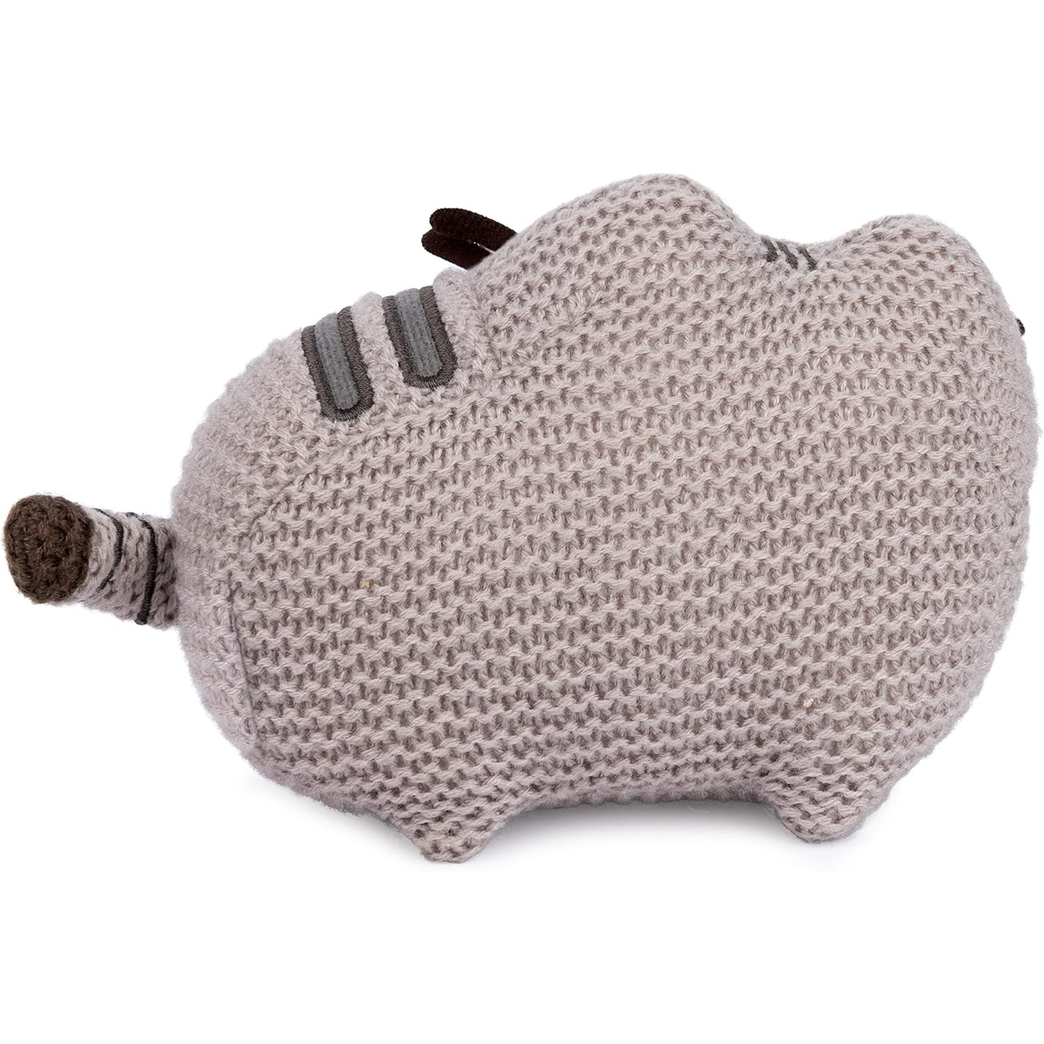 GUND Pusheen – peluche en tricot de chat, animal en peluche farci pour les enfants de 8 ans et plus, gris, 6 po