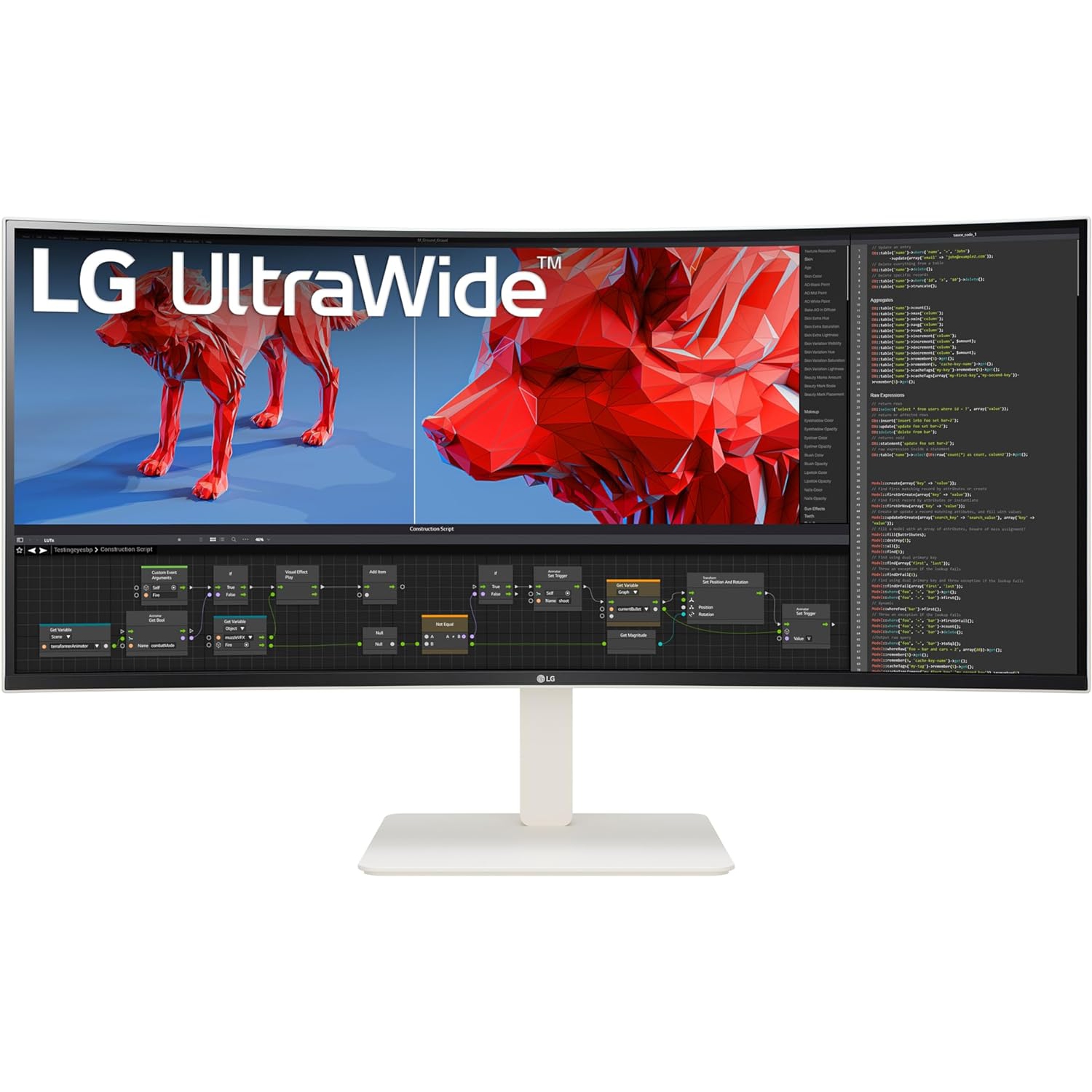 LG 38" UltraWide Curved 21:9 WQHD+ (3840*1600) 144Hz 1ms HDR 600, DCI-P3 98%, LAN KVM Speakers G-SYNC, FreeSync Pro, USB-C (90W PD), Height Adjustable