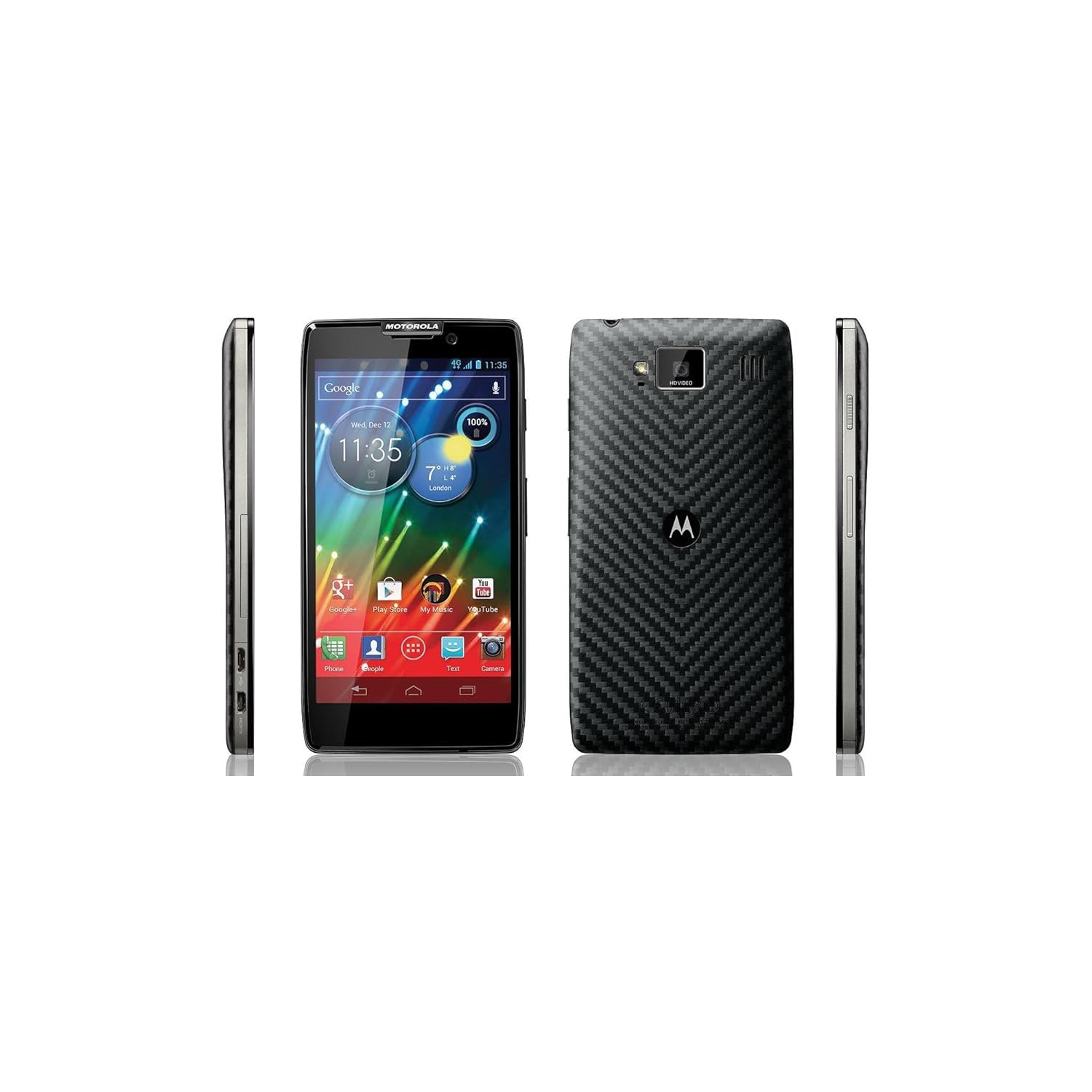 Remis à neuf - RAZR V de Motorola - 4&nbsp;Go - Noir - Déverrouillé