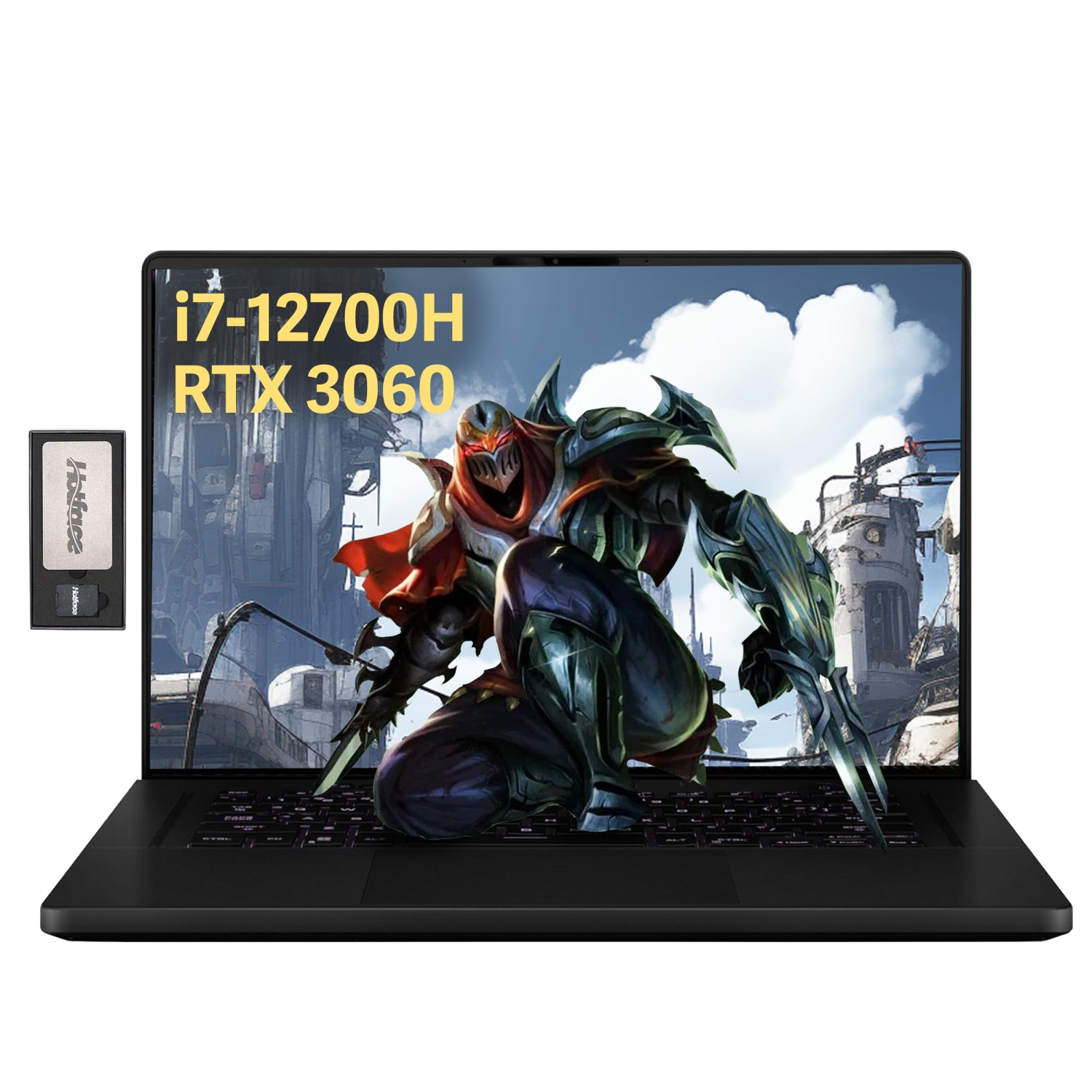 ASUS ROG Zephyrus M16 16" 165Hz IPS Type WUXGA, Gaming Laptop, Intel Core i7-12700H, 2TB PCIe SSD, 40GB DDR5 RAM, GeForce RTX 3060, Backlit Keyboard, Win 11, 128GB Docking Station