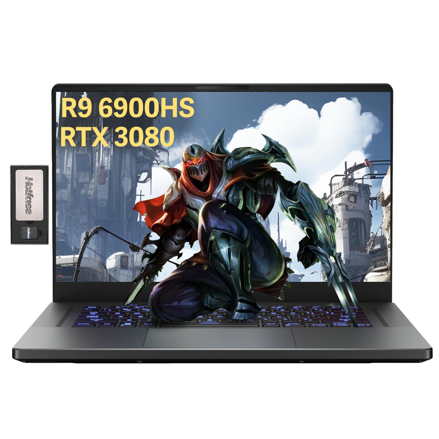 ASUS Zephyrus G15 15.6" 240Hz QHD Gaming Laptop, AMD Ryzen 9 6900HS, GeForce RTX 3080 8GB GDDR6, 4TB PCIe SSD, 40GB DDR5 RAM, Win 11 Pro, Gray, 128GB Docking Station