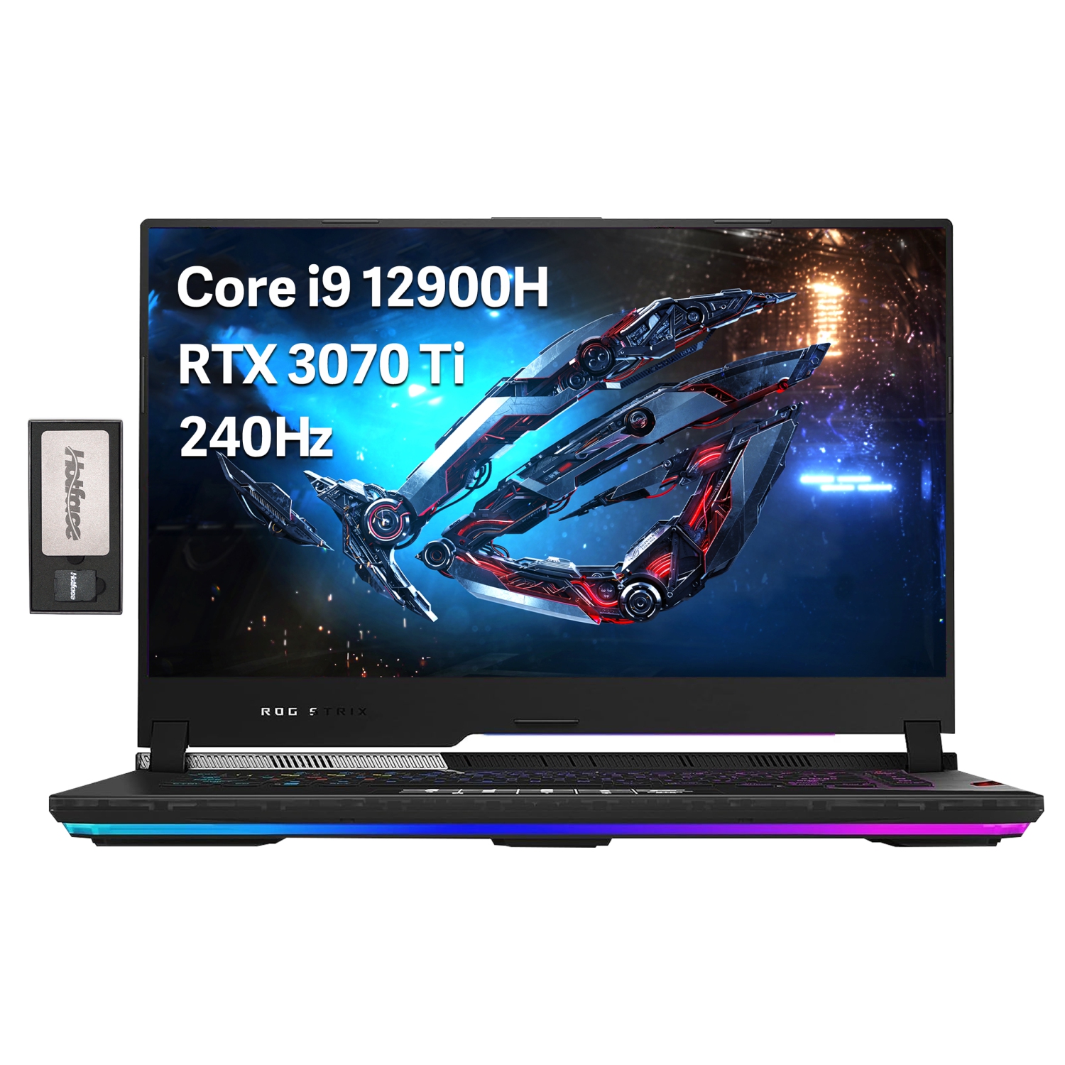 ASUS ROG Strix Scar 15.6" 240Hz QHD Gaming Laptop, Intel Core i9 12900H, 2TB PCIe SSD, 32GB RAM, RGB Backlit Keyboard, NVIDIA GeForce RTX 3070 Ti, Win 11 Pro, 128GB Docking Station