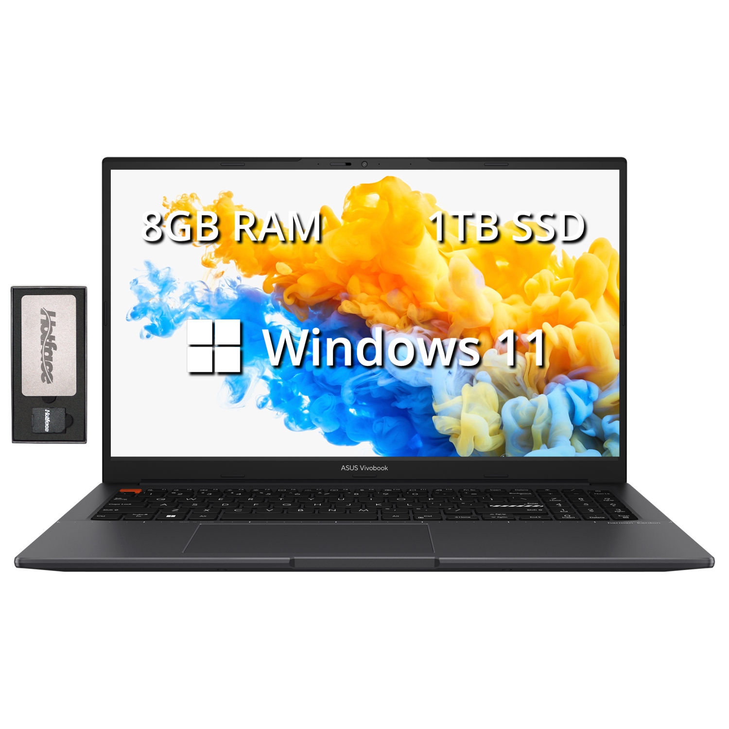 ASUS VivoBook S 15 Slim 15.6" FHD Business Laptop, AMD Ryzen 7 5800H, 512GB SSD, 8GB RAM, AMD Radeon Graphics, Fingerprint Reader, Win 11 Home, Indie