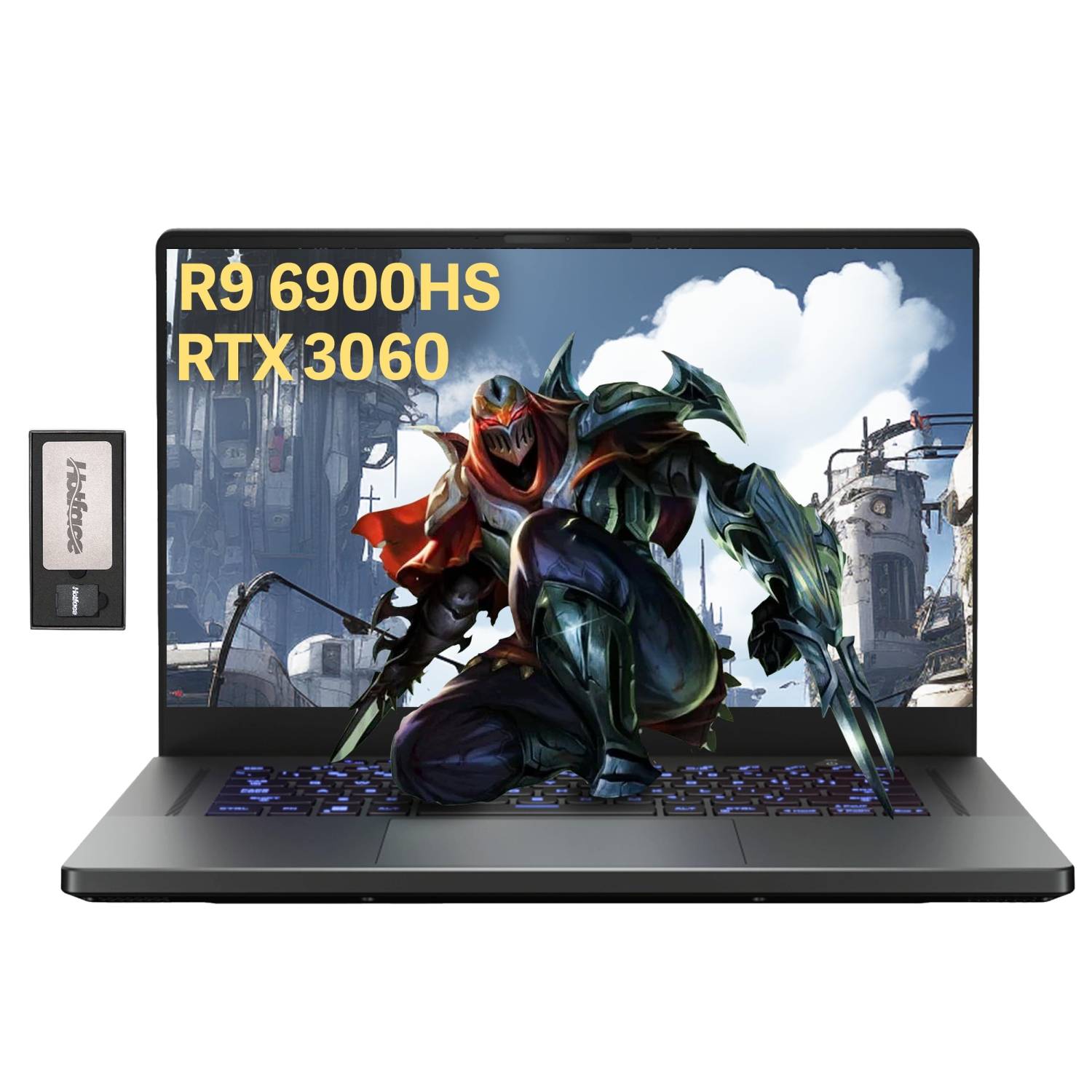 ASUS ROG Zephyrus 15.6" WQHD 165Hz Gaming Laptop, AMD Ryzen 9 6900HS, 4TB PCIe SSD, 40GB DDR5 RAM, NVIDIA GeForce RTX 3060 8G, Win 11 Pro, Gray, 128GB Docking Station