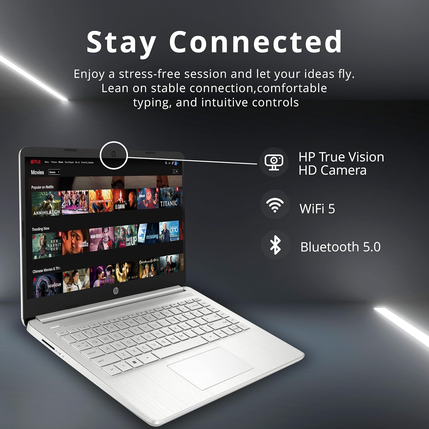 Refurbished - HP 14" FHD Anti-Glare Laptop, Intel Core i3-1215U, 1TB PCIe SSD, 16GB RAM, Intel UHD Graphics, Backlit Keyboard, Win 11, Silver, 32GB