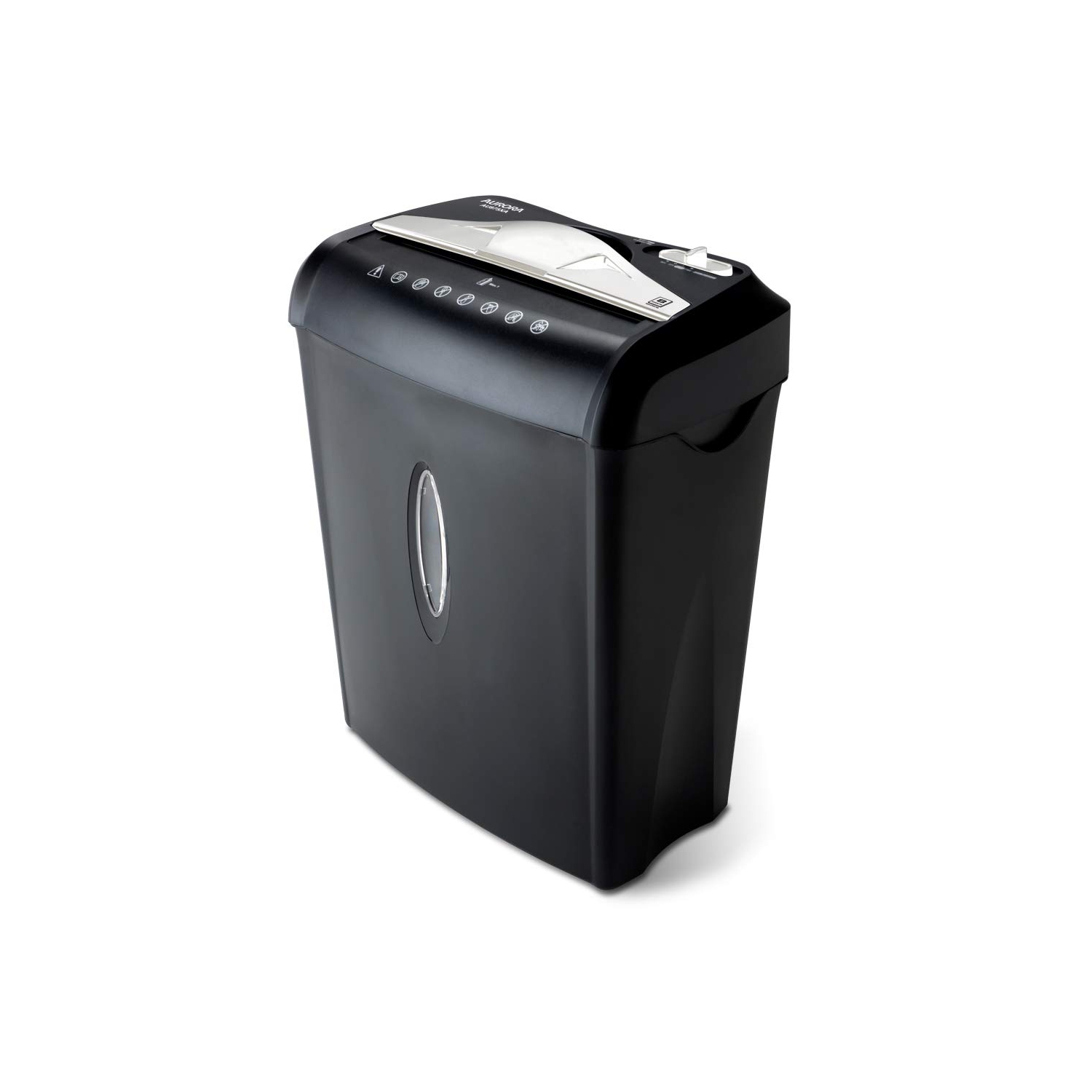 Aurora – Déchiqueteuse AU875XA pour papier et cartes de crédit avec corbeille de 3,7 gallons, coupe croisée de 8 feuilles avec panier