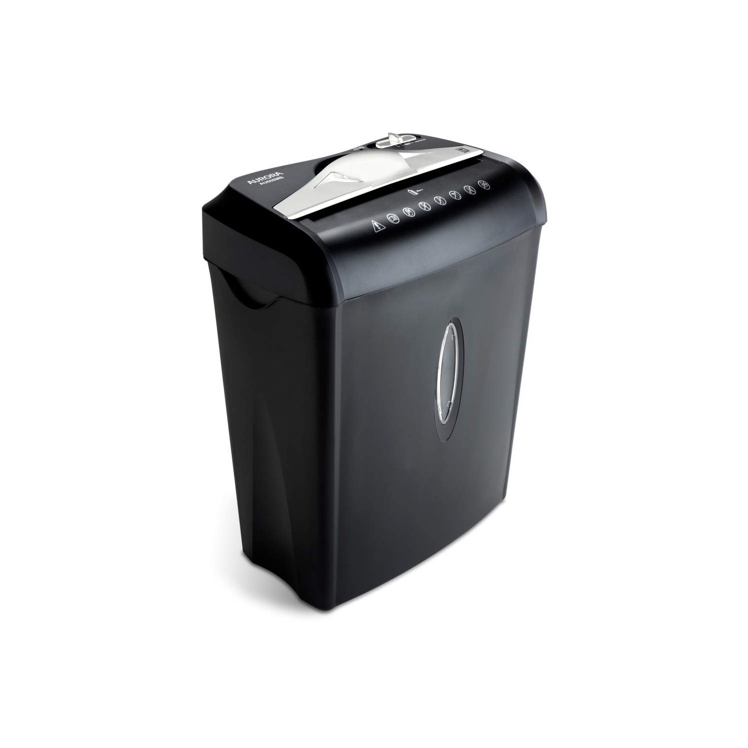 Aurora – Déchiqueteuse AU875XA pour papier et cartes de crédit avec corbeille de 3,7 gallons, coupe croisée de 8 feuilles avec panier