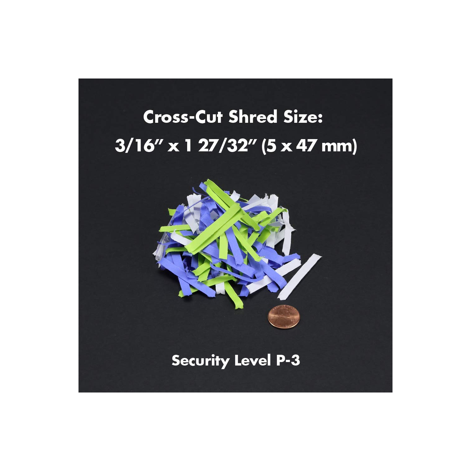 Aurora – Déchiqueteuse AU875XA pour papier et cartes de crédit avec corbeille de 3,7 gallons, coupe croisée de 8 feuilles avec panier
