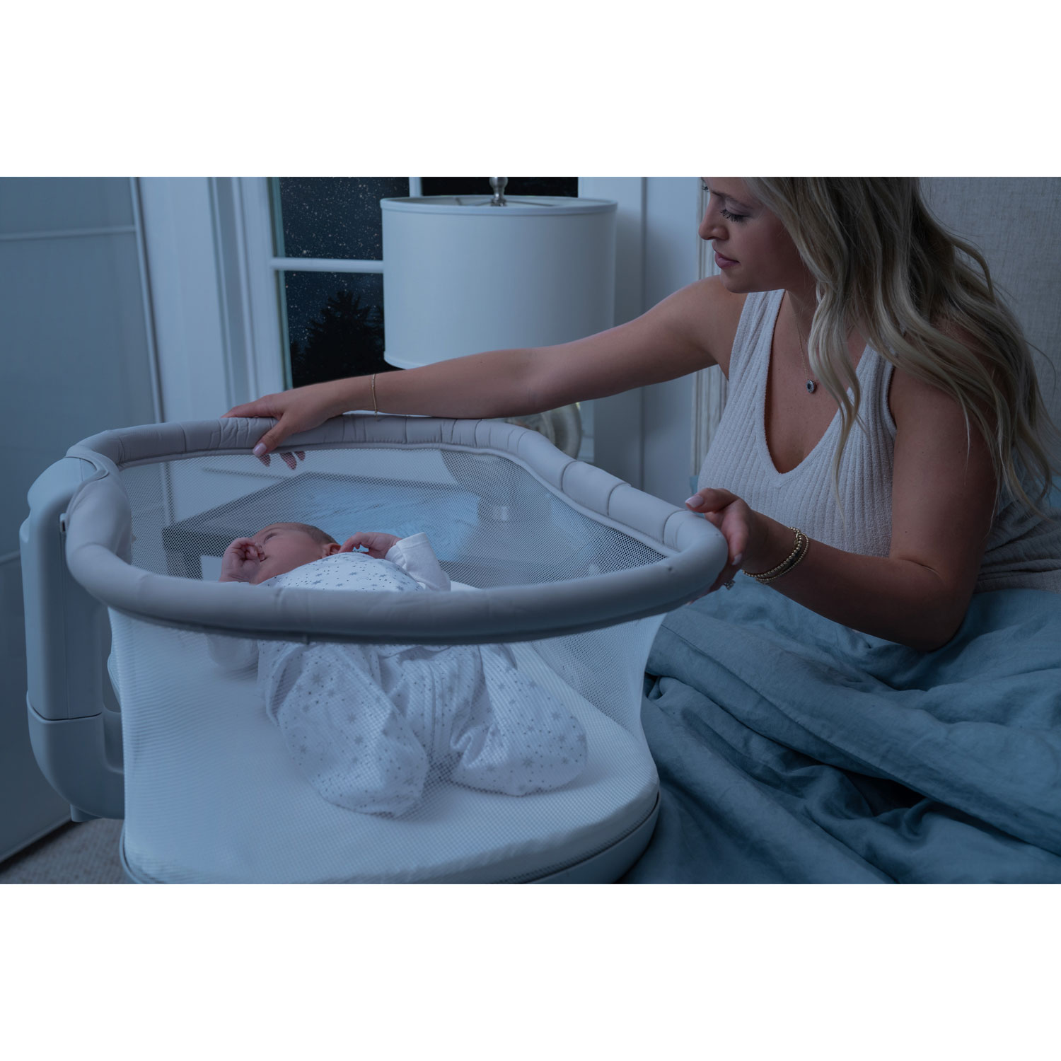 Berceau pivotant Bassinest 3.0 de Halo - Gris