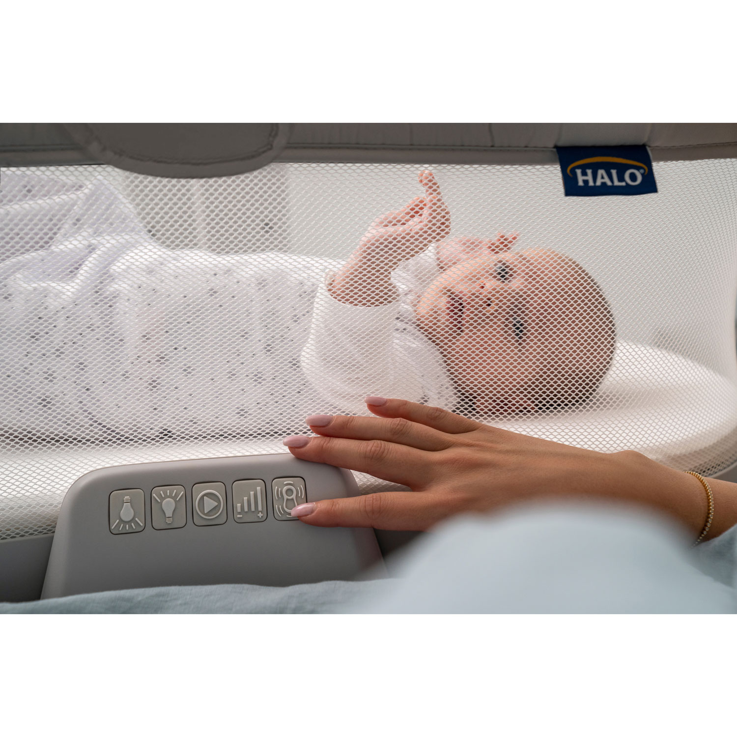 Berceau pivotant Bassinest 3.0 de Halo - Gris