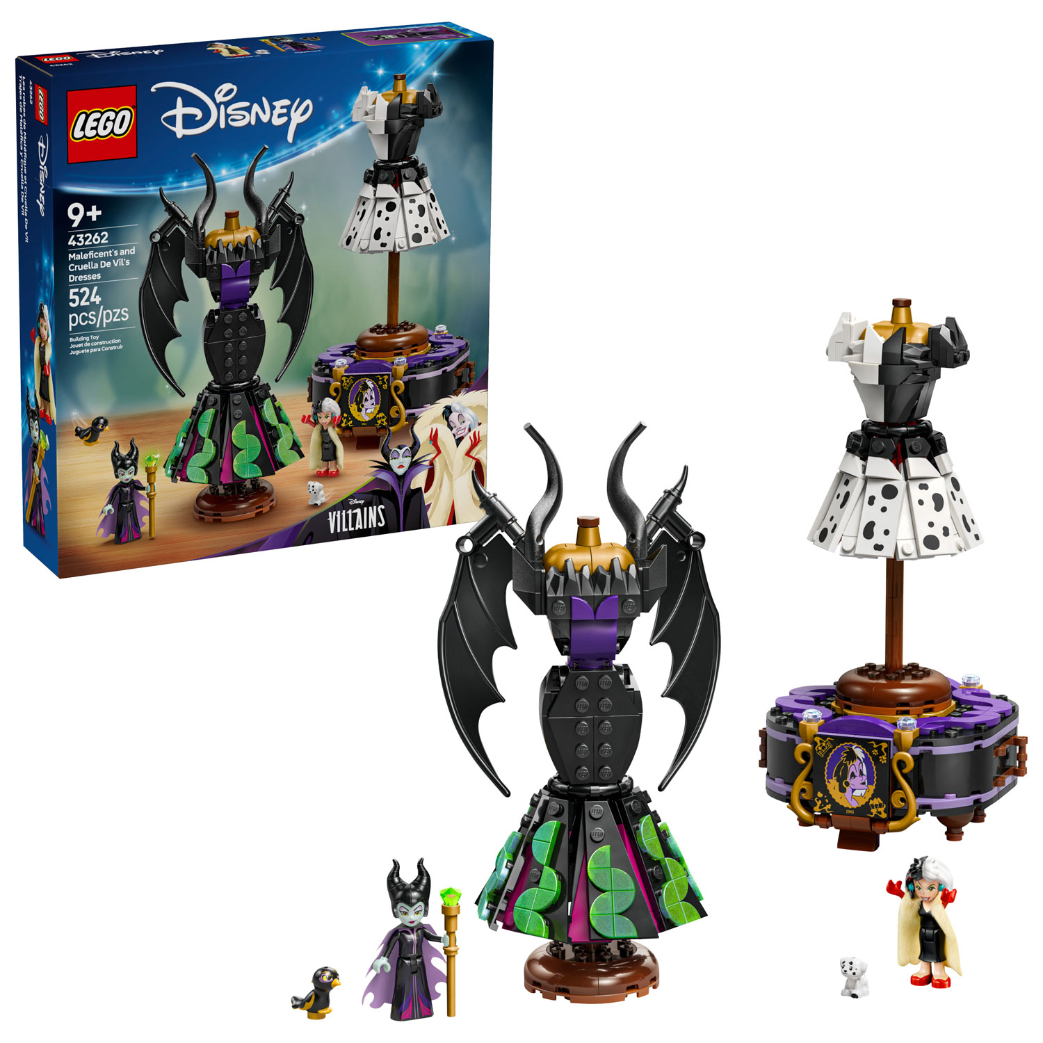 LEGO Disney: Les robes de Maléfique et Cruella De Vil - 524 pièces